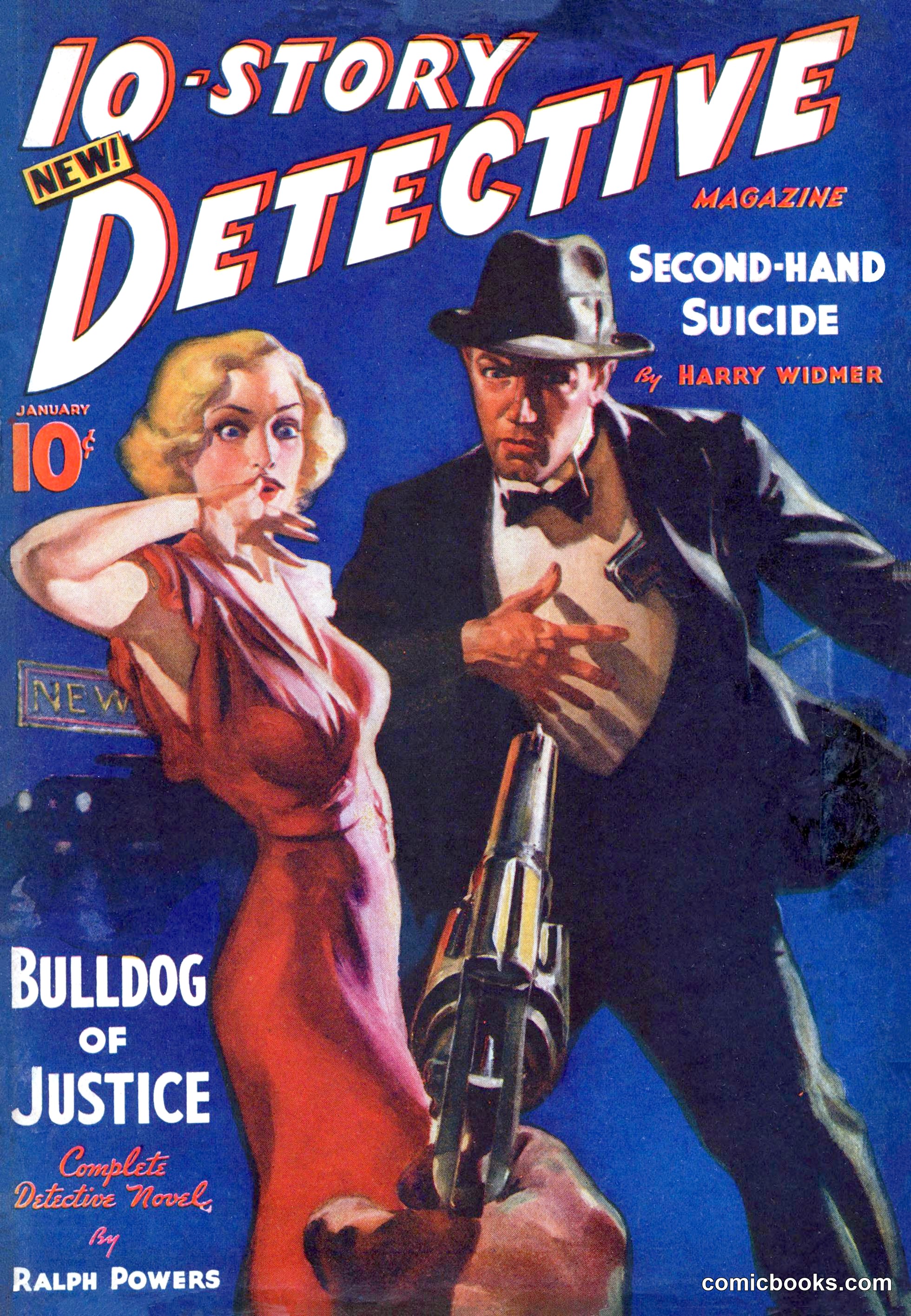 10-Story Detective Magazine Cover
