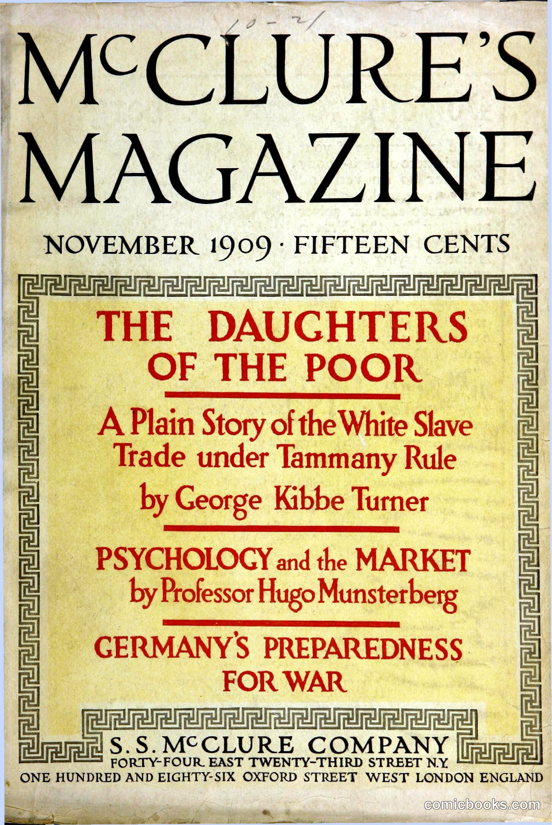 McClure's Magazine, November 1909