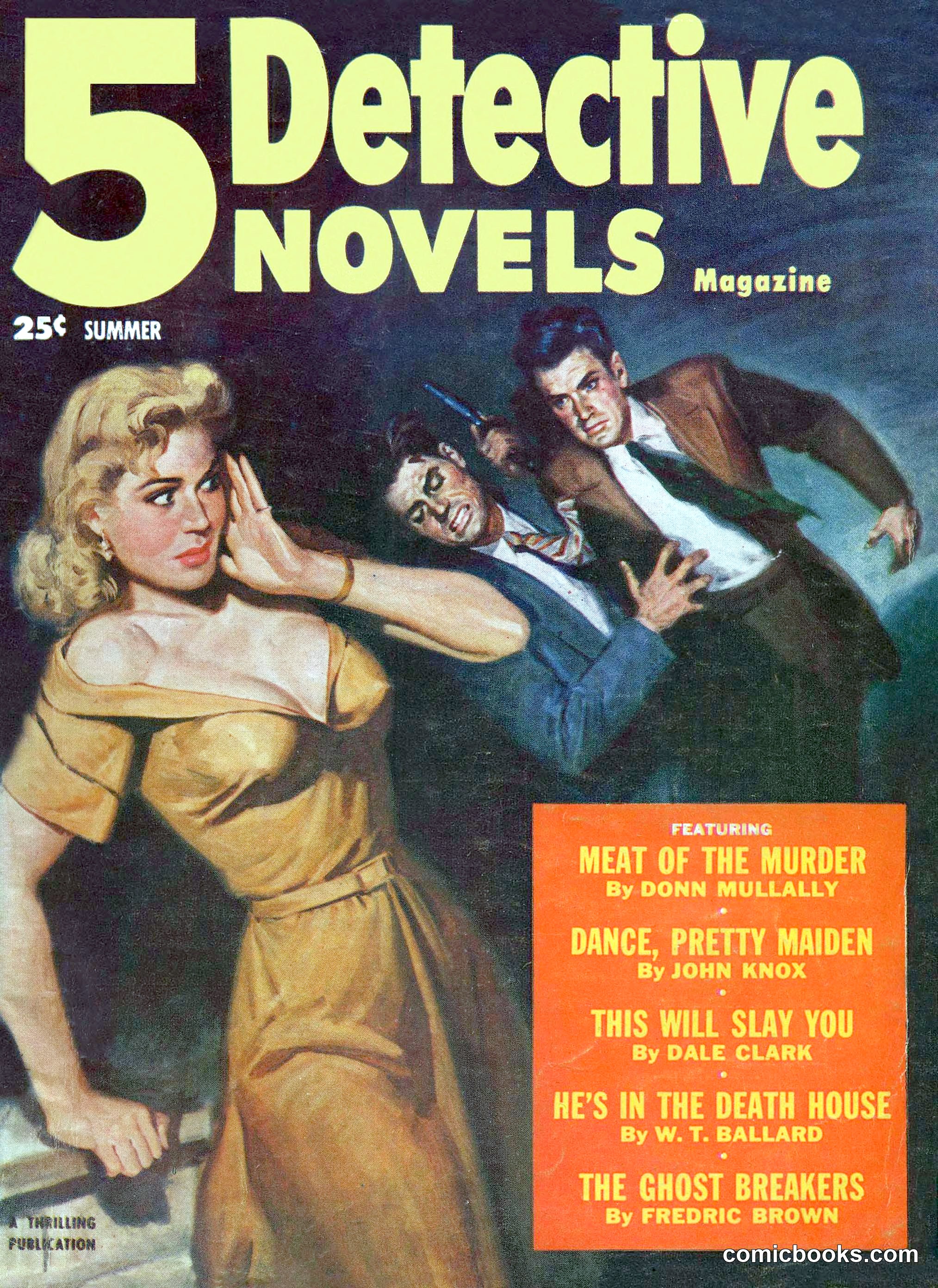 5 Detective Novels Magazine Cover