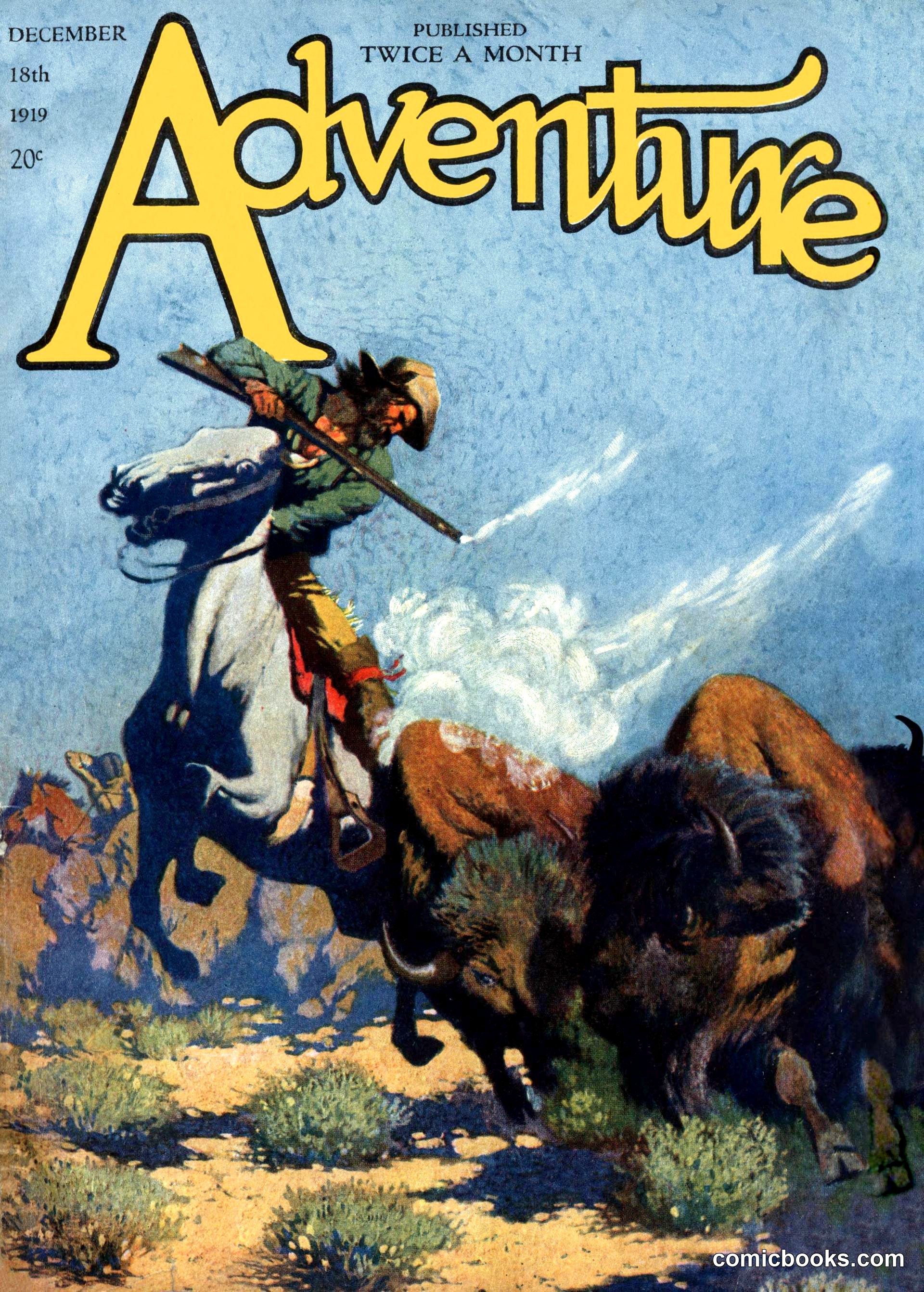 Adventure Magazine Cover, December 18, 1919