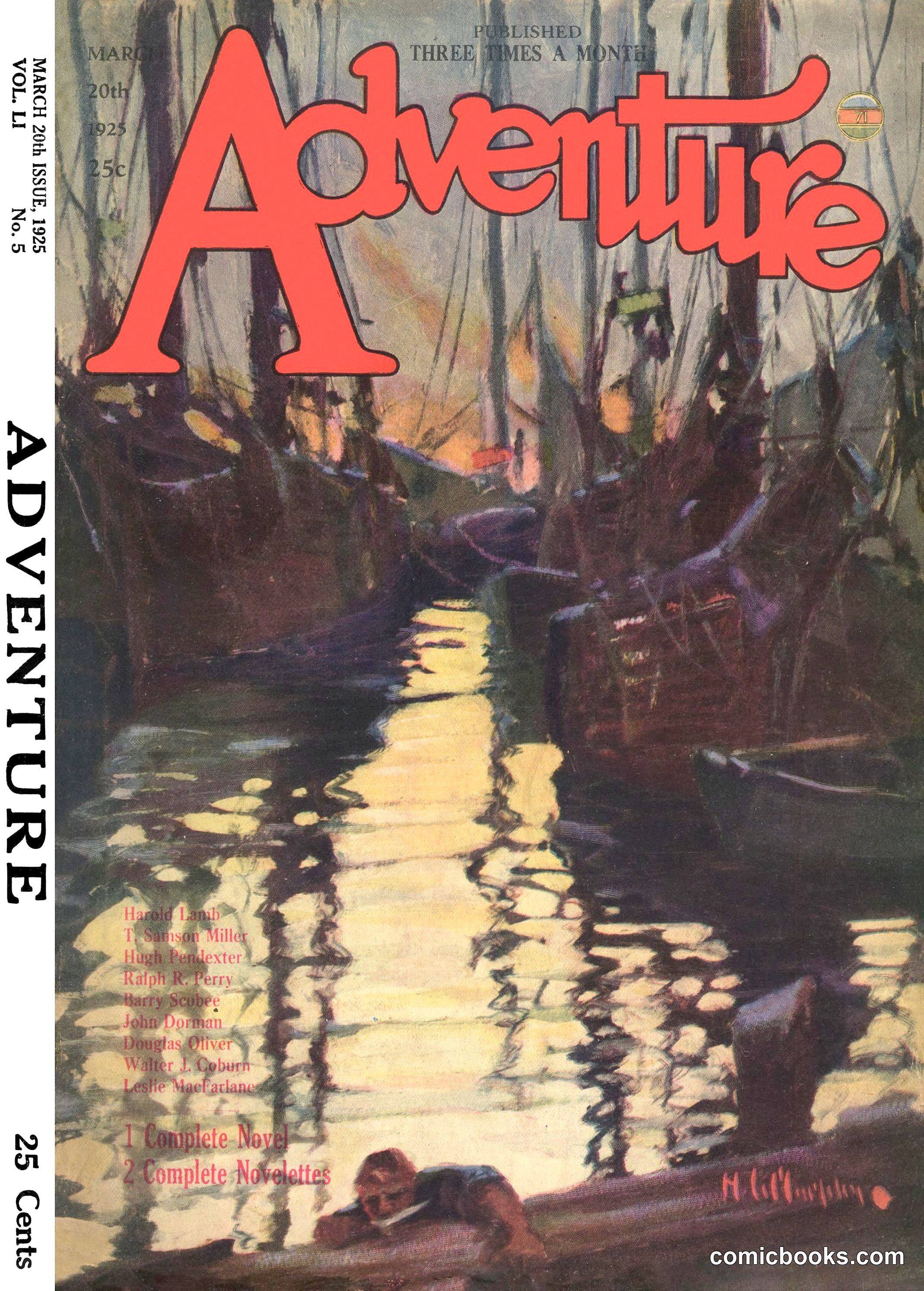 Adventure Magazine Cover, March 20, 1925