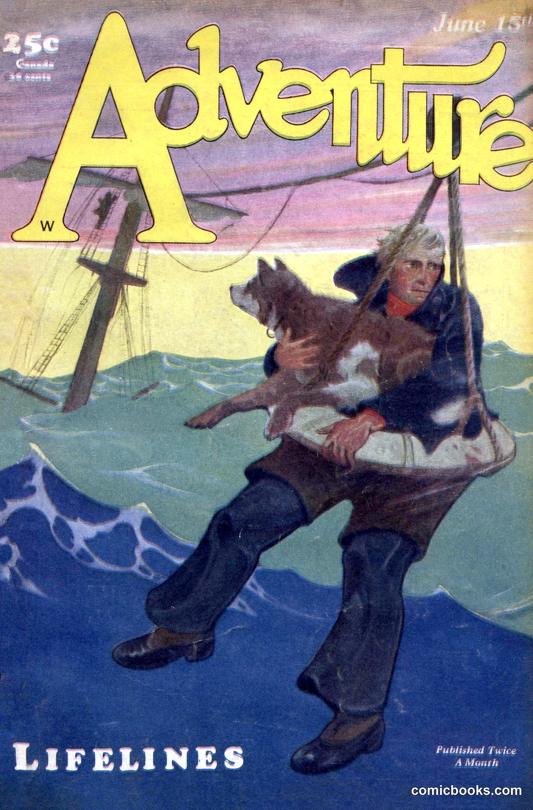 Adventure Magazine Cover, June 15, 1928