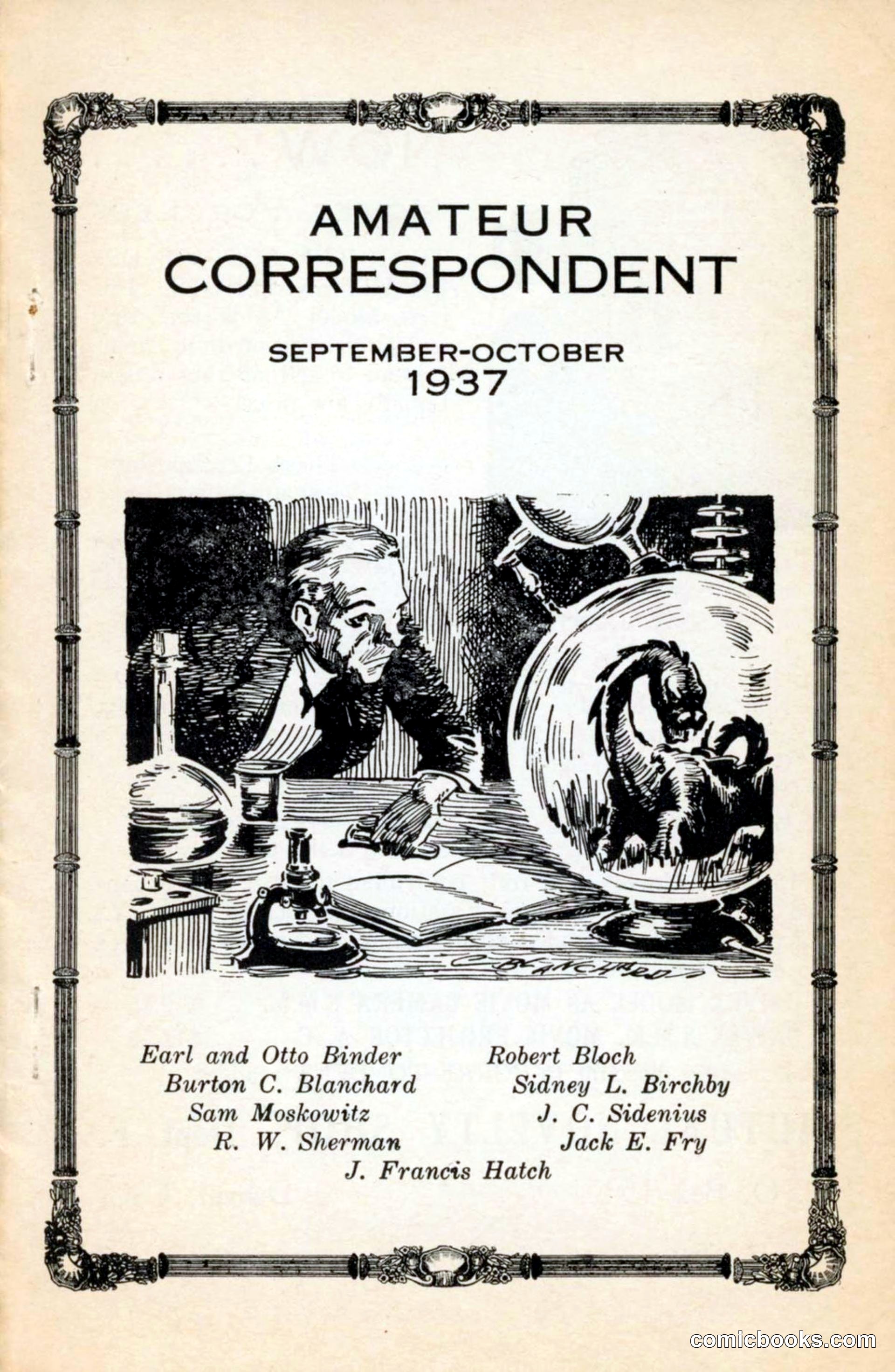 Amateur Correspondent, September-October 1937
