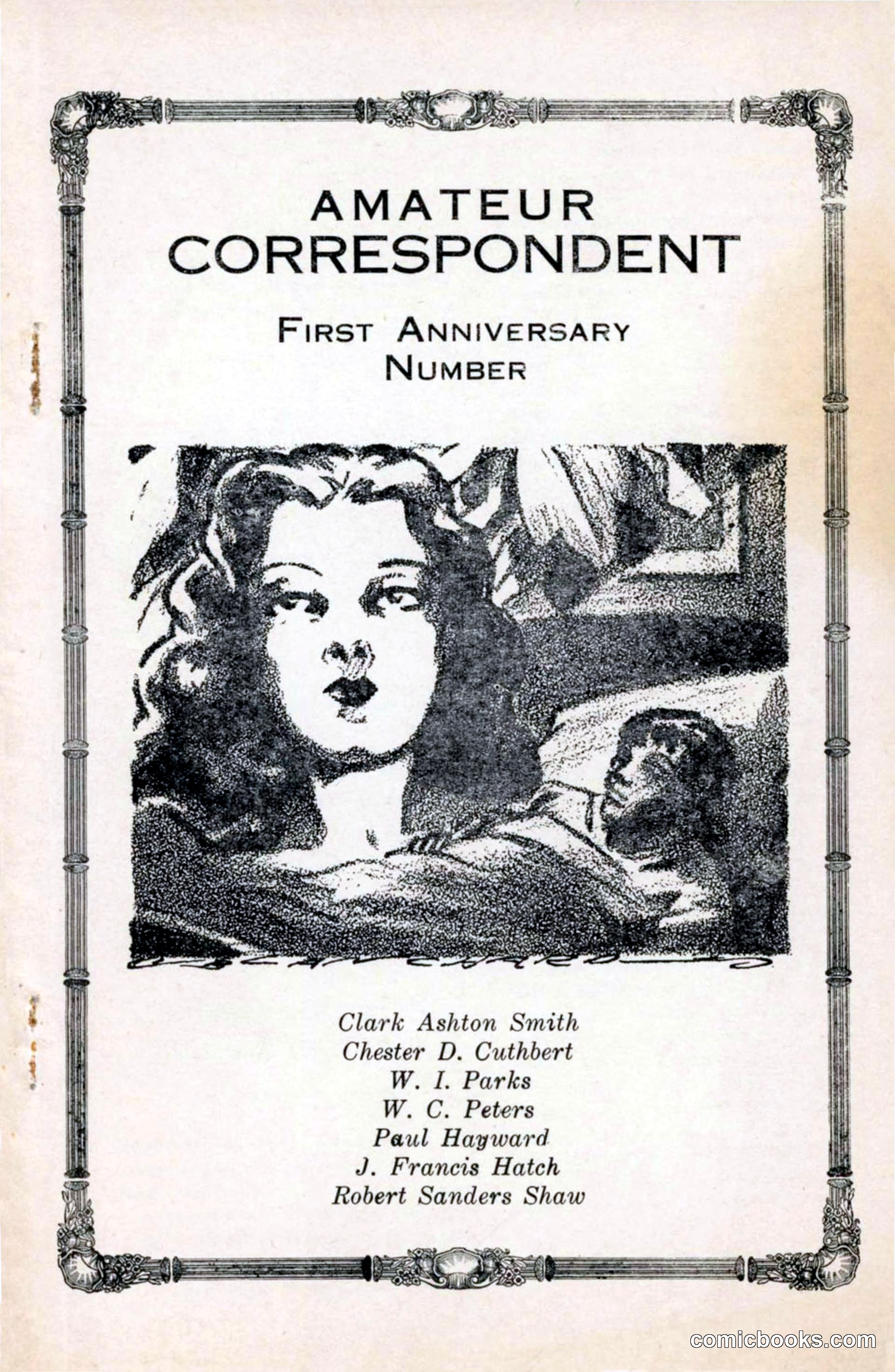 Amateur Correspondent, First Anniversary Number