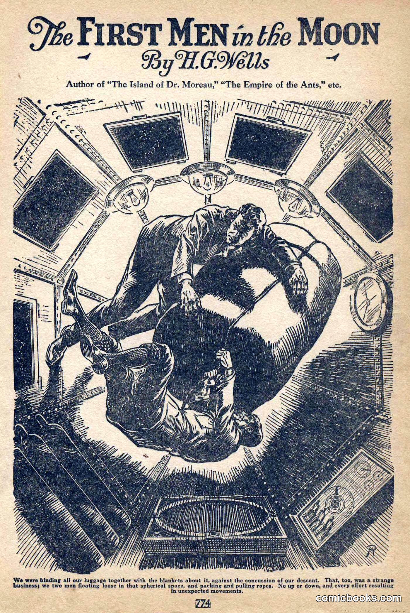 The First Men in the Moon by H.G. Wells