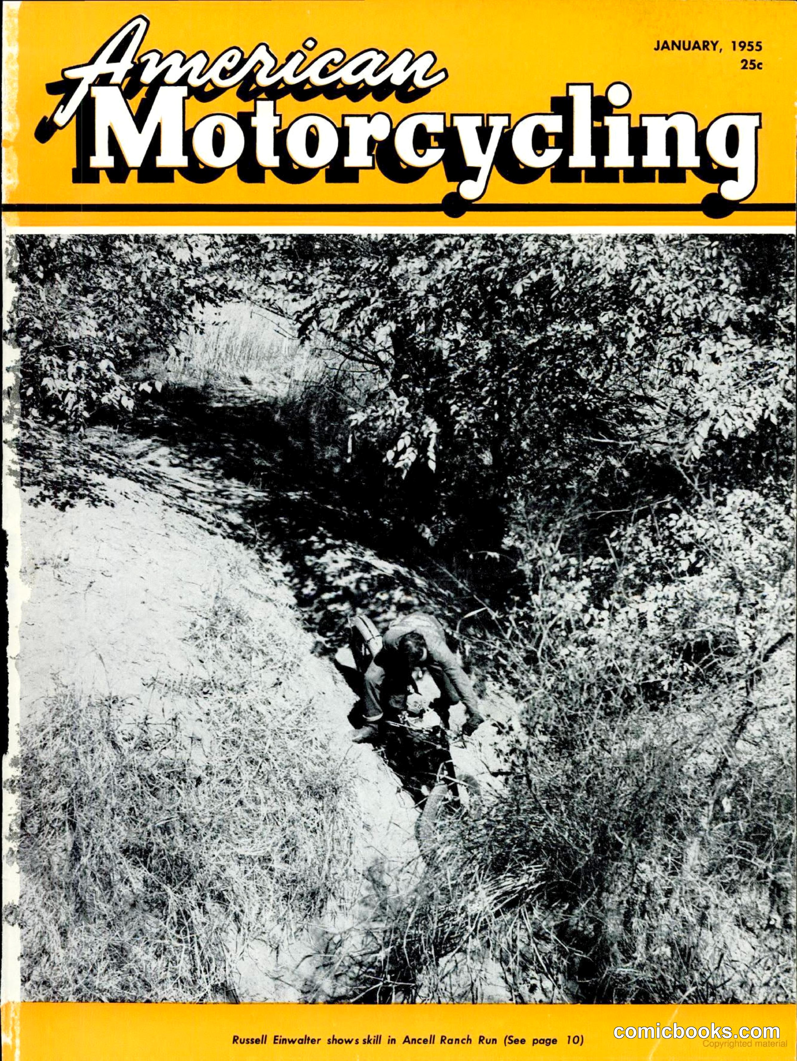 American Motorcycling, January 1955