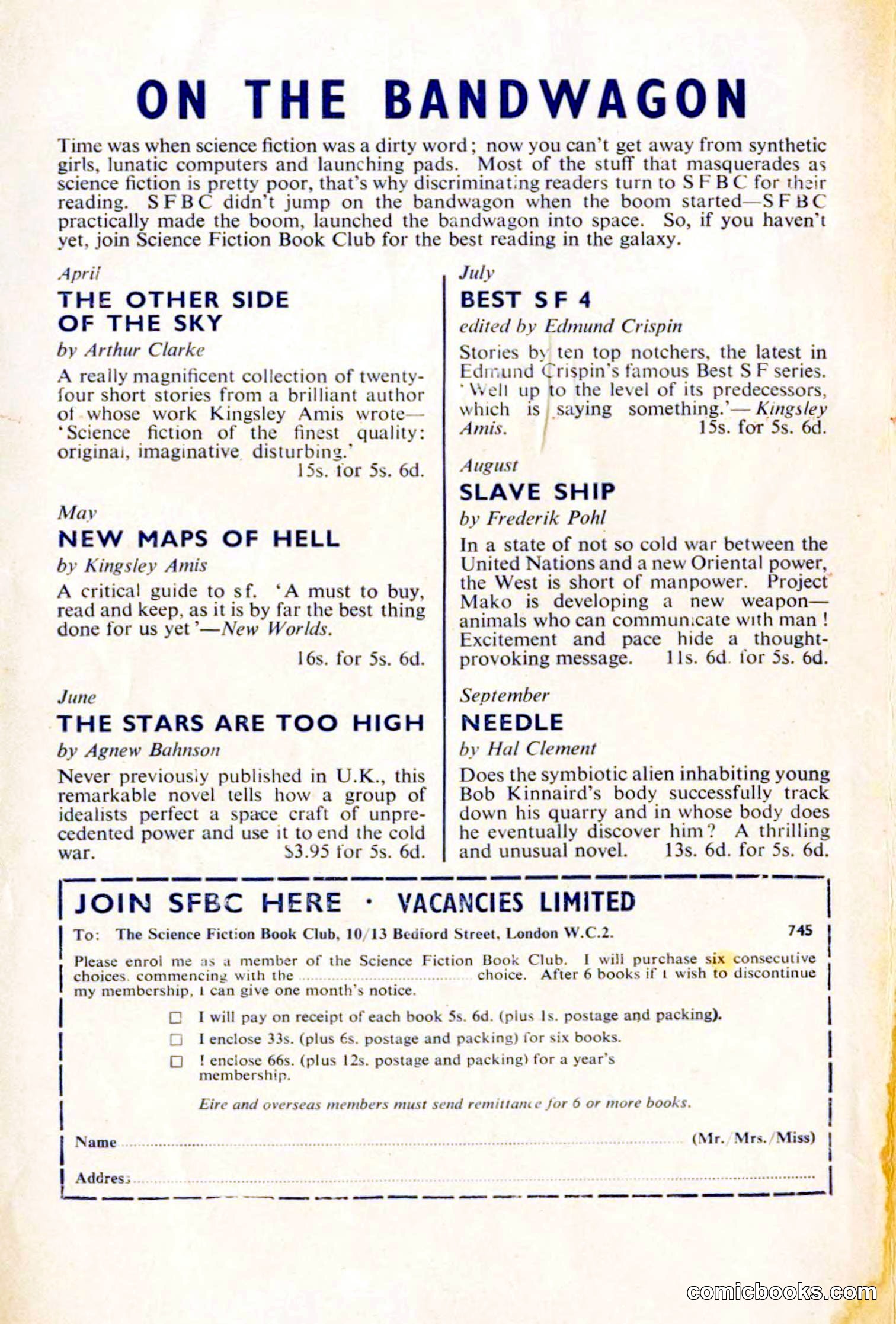 Analog Science Fiction Magazine, British Edition