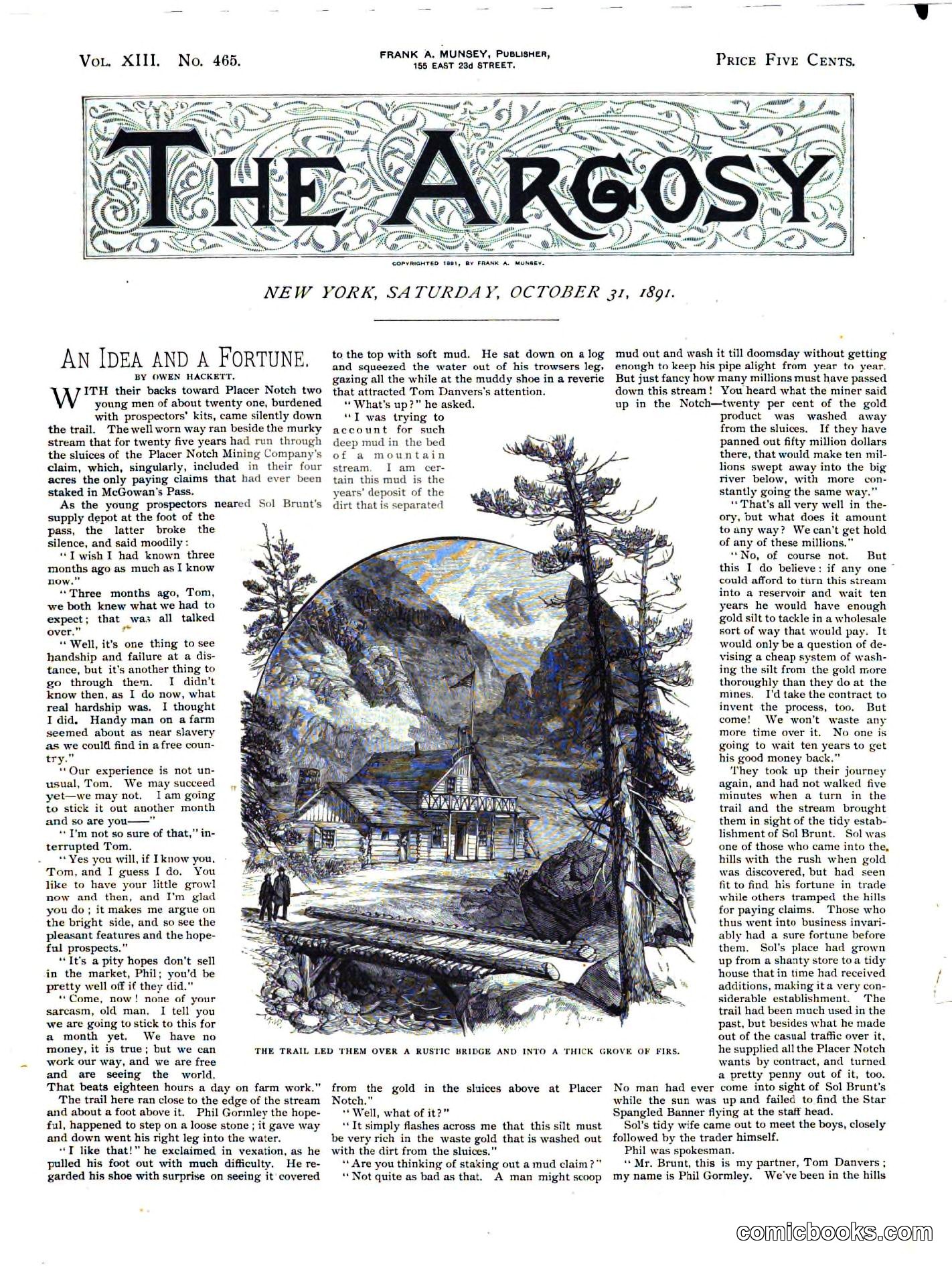 The Argosy, Vol. XIII No. 465