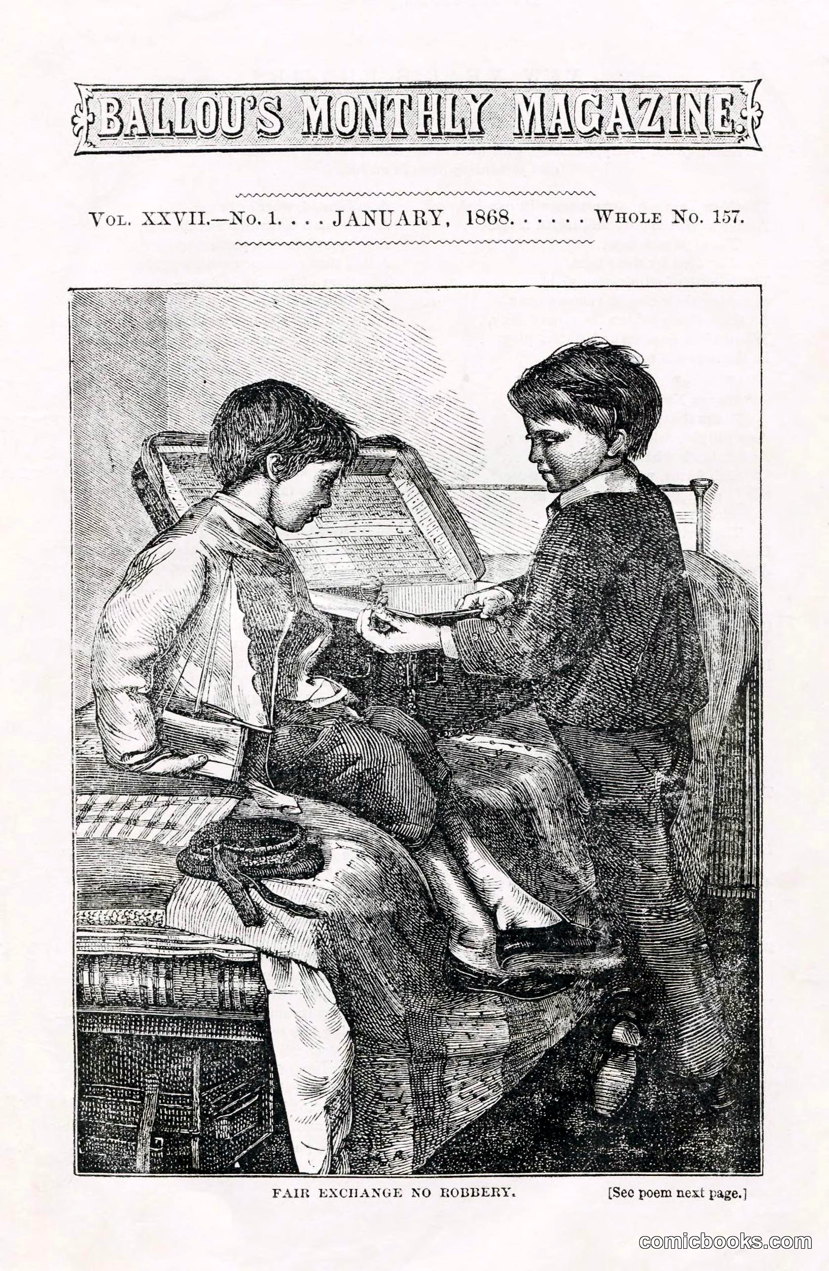 Ballou's Monthly Magazine, Vol. XXVII, No. 1