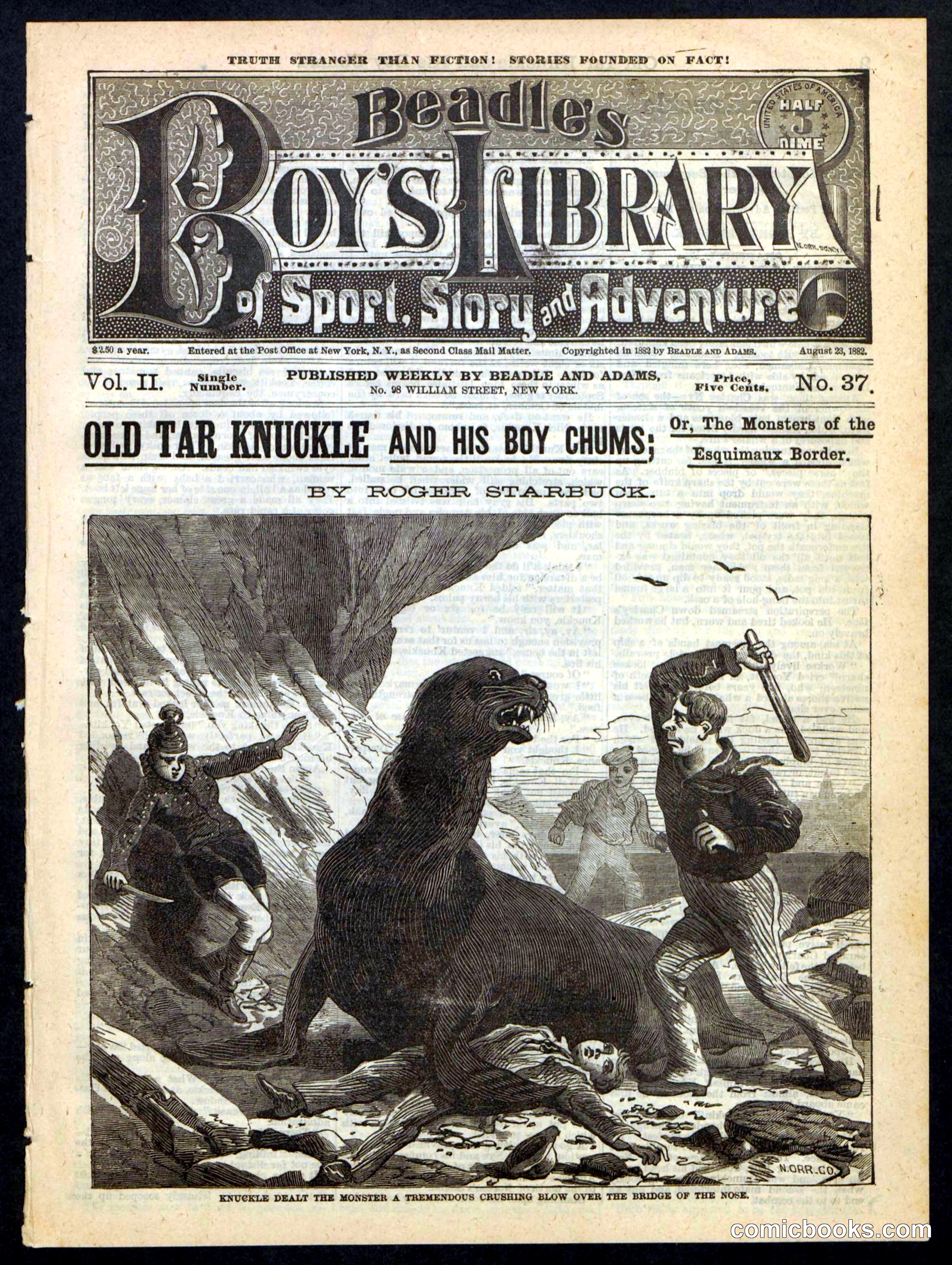 Beadle's Boy's Library of Sport, Story, and Adventure, No. 37