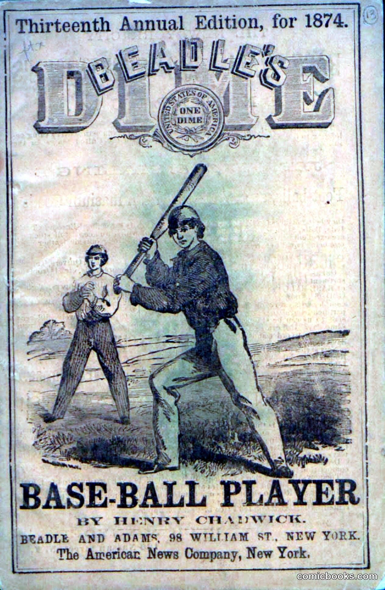 Beadle's Dime Base Ball Player, No. 13