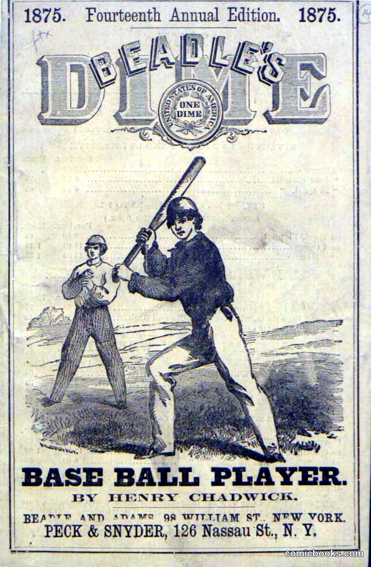 Beadle's Dime Base Ball Player, No. 14