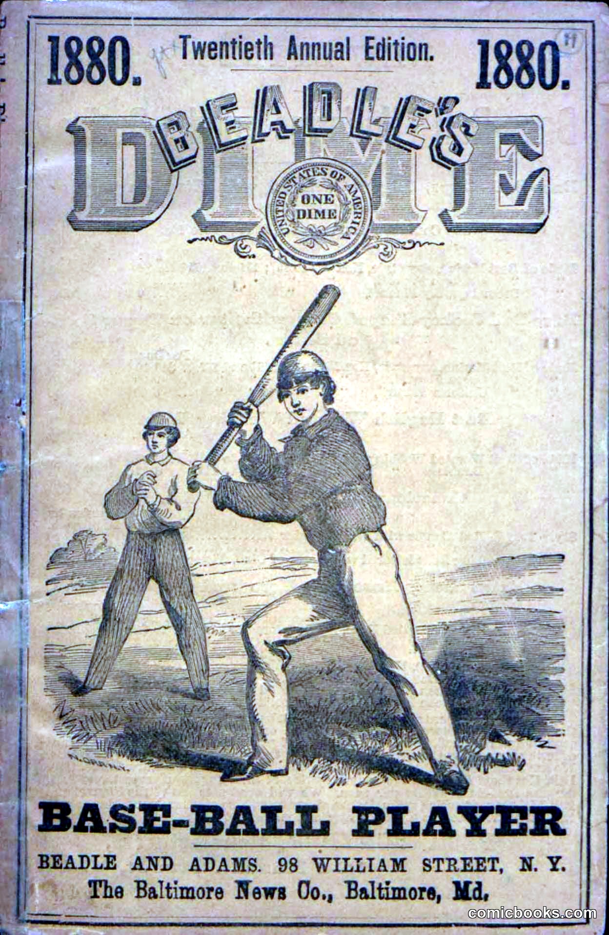 Beadle's Dime Base Ball Player, No. 19