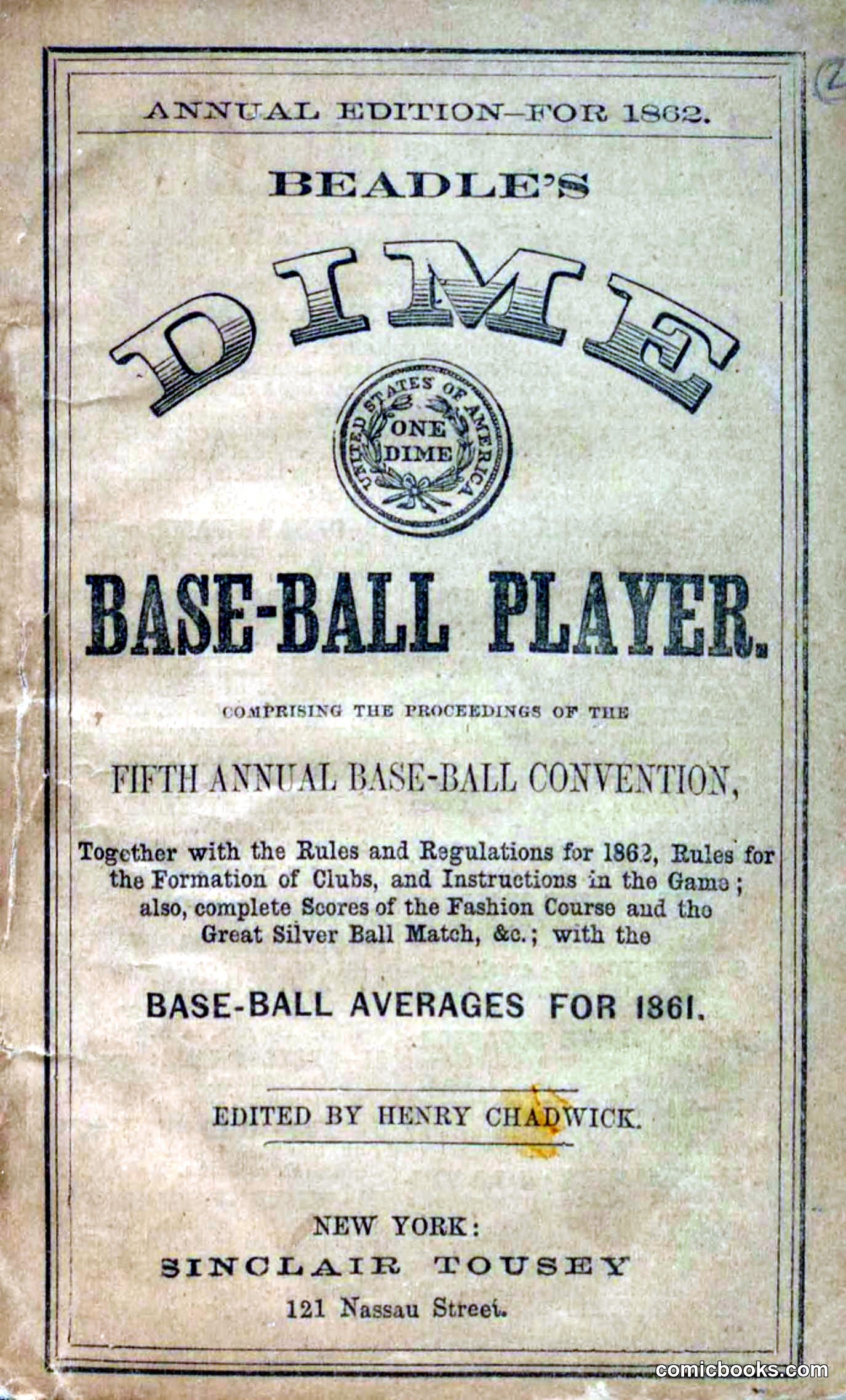 Beadle's Dime Base Ball Player (Annual Edition)