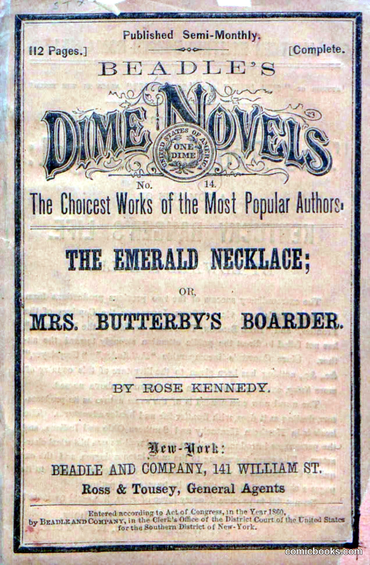 Beadle's Dime Novels No. 14