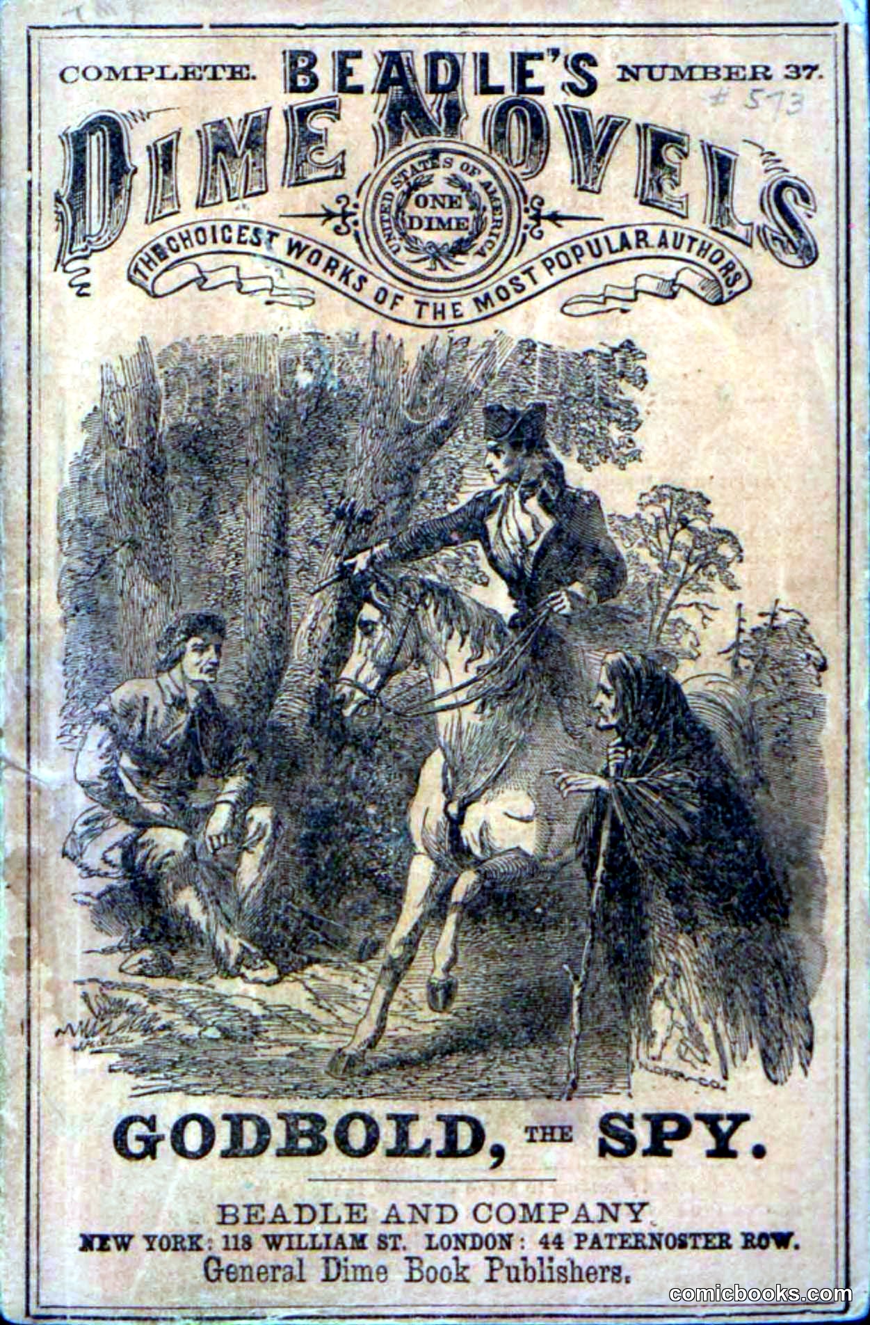 Beadle's Dime Novels No. 37: Godbold, the Spy