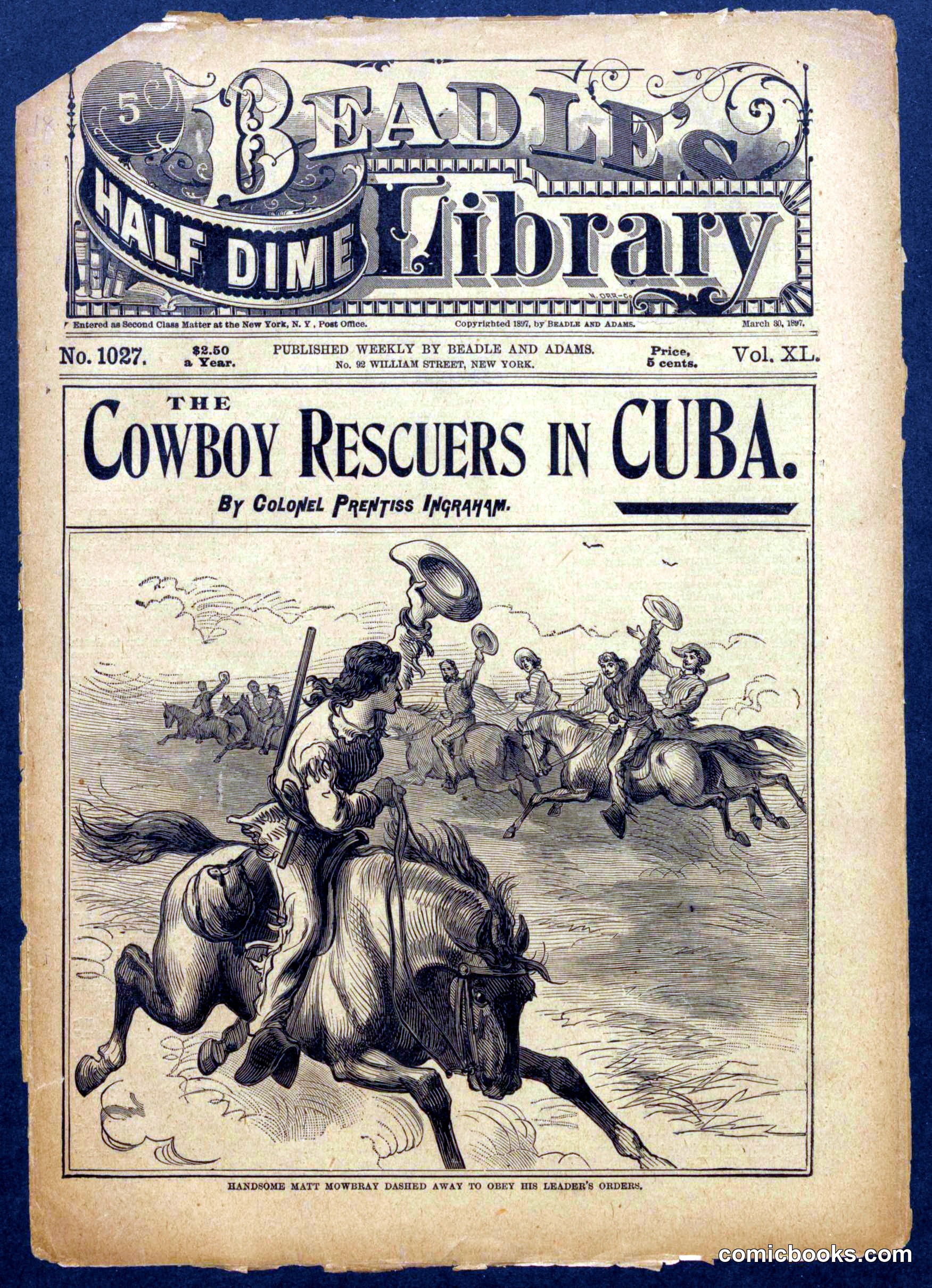 Beadle's Half Dime Library No. 1027