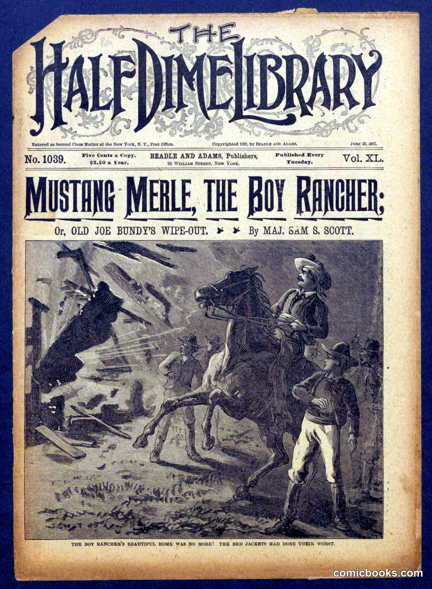 Beadle's Half Dime Library No. 1039