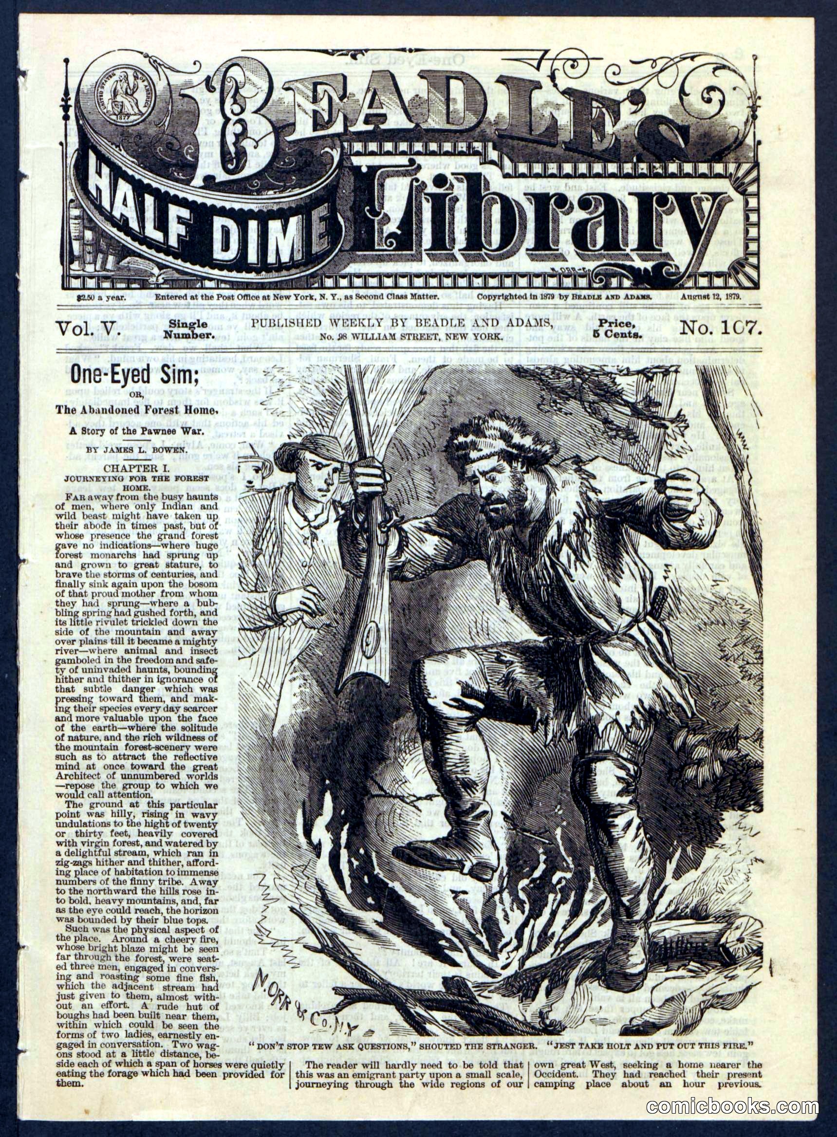 Beadle's Half Dime Library No. 107
