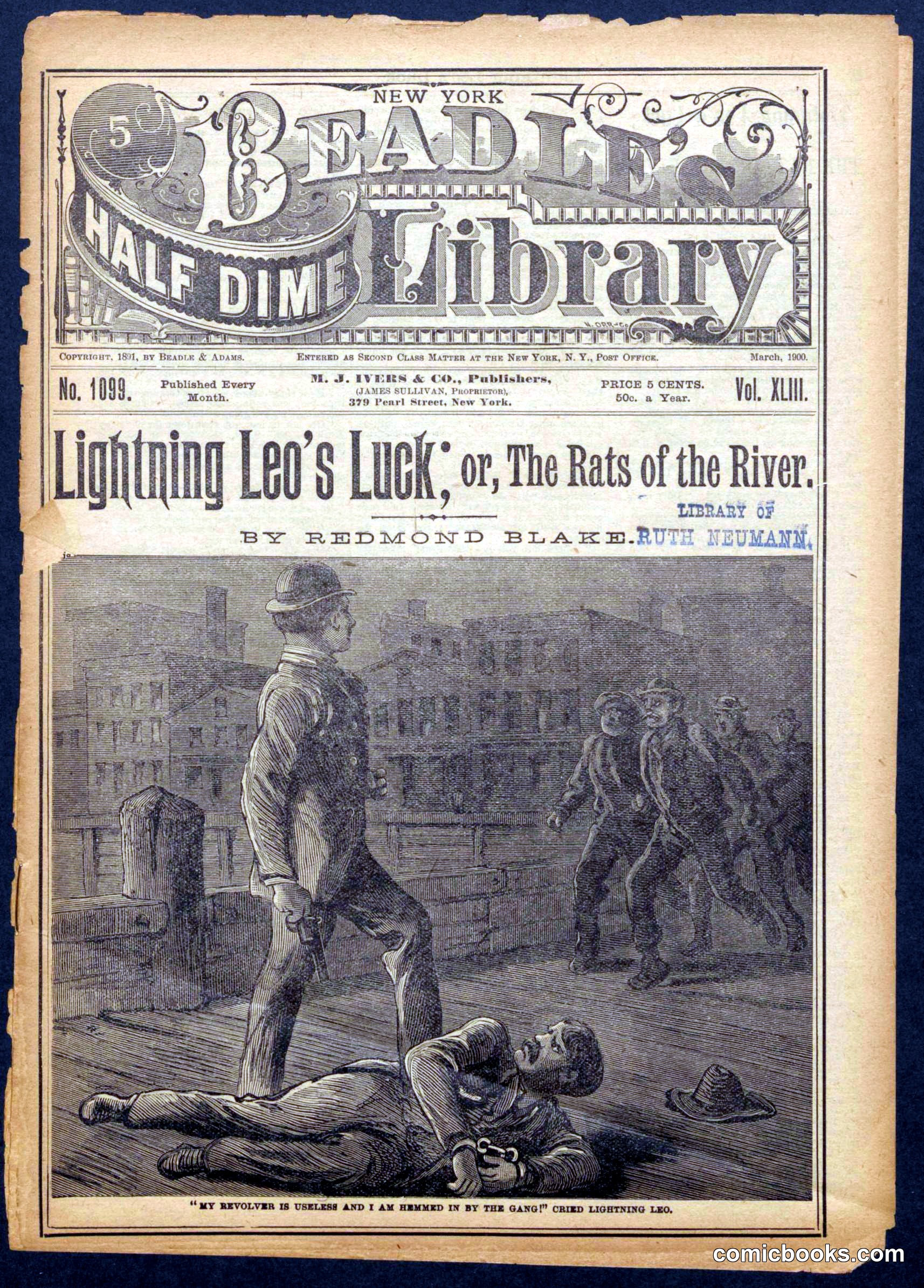 Beadle's Half Dime Library No. 1099