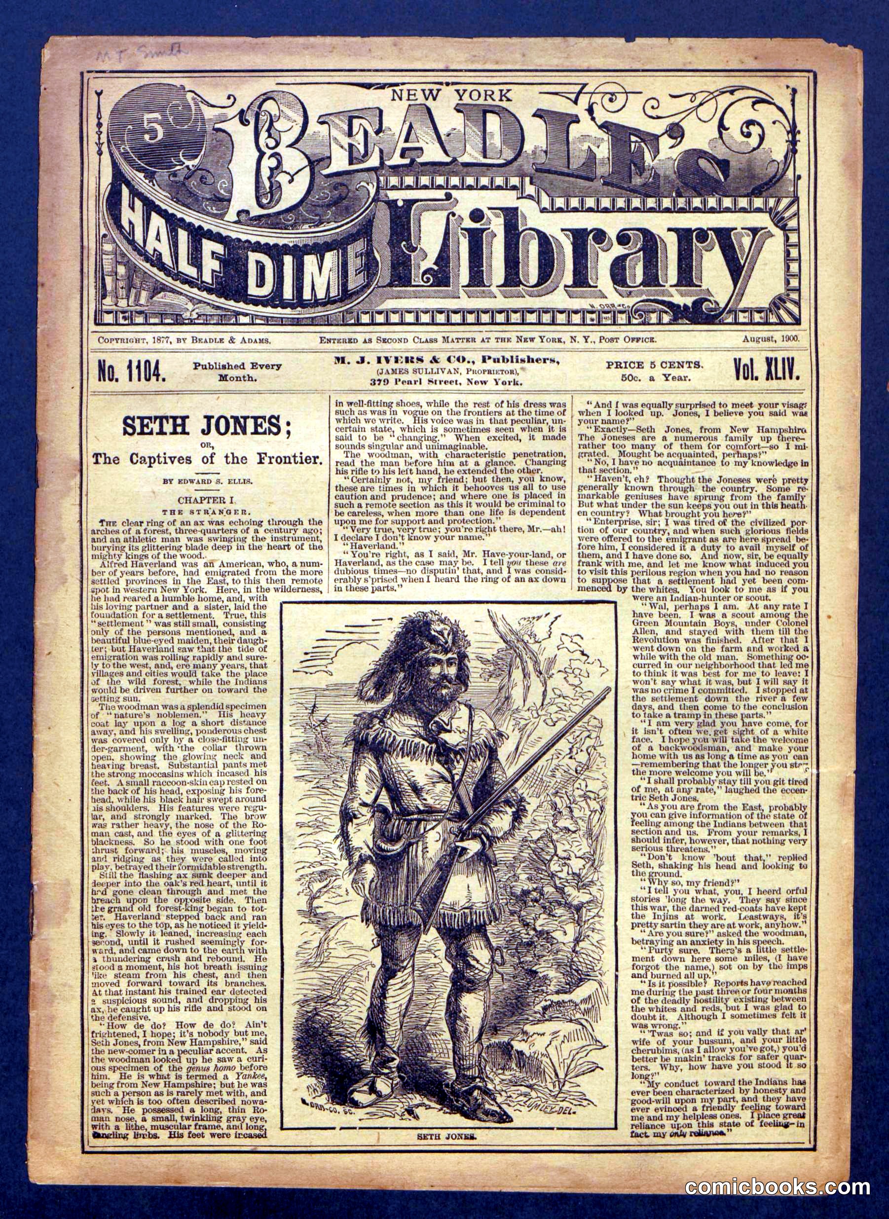 Beadle's Half Dime Library, No. 1104