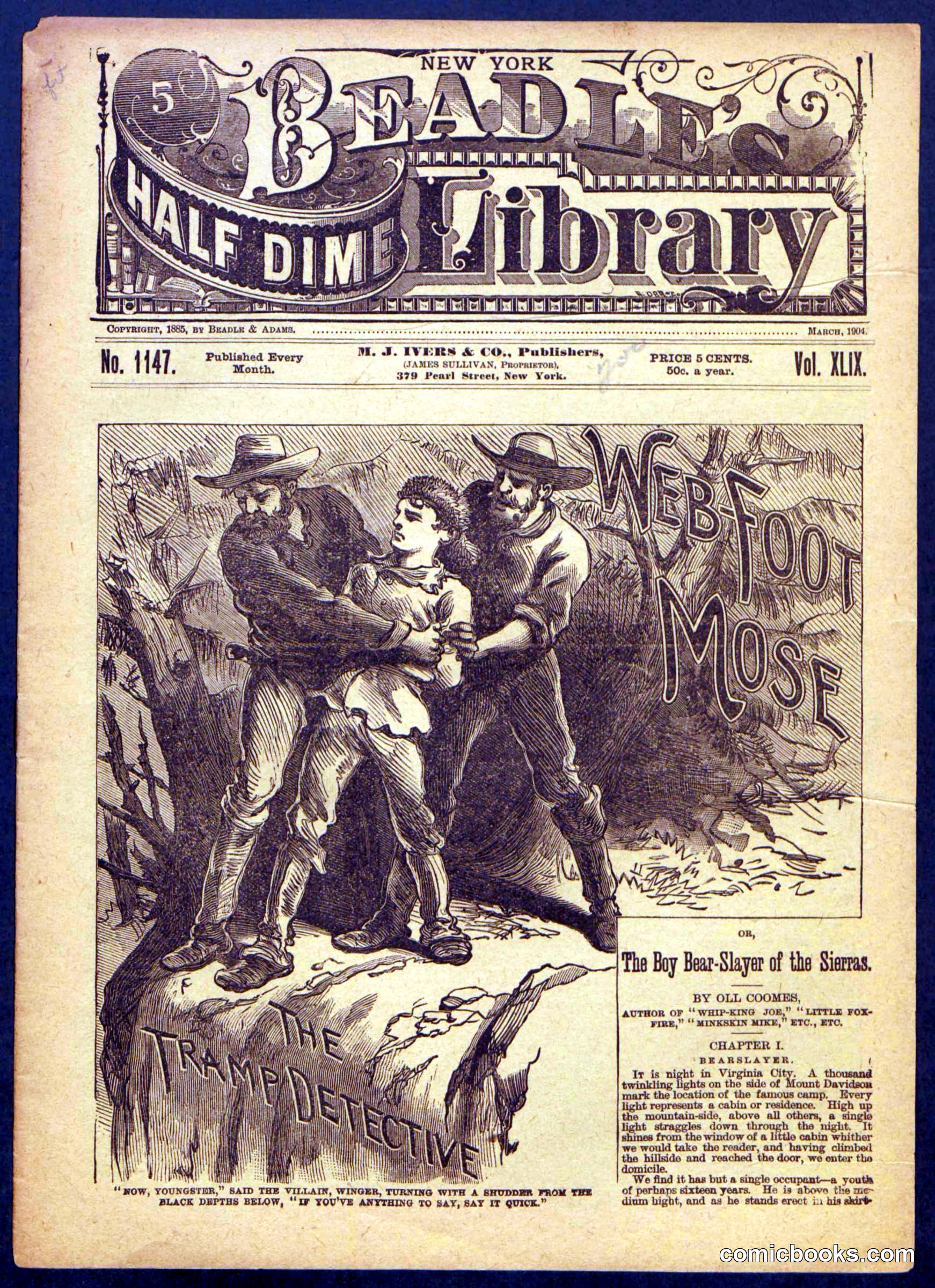 Beadle's Half Dime Library, No. 1147