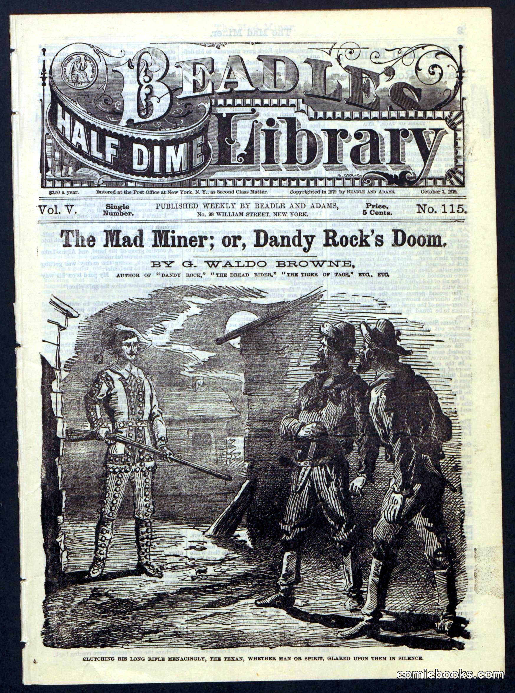 Beadle's Half Dime Library, No. 115