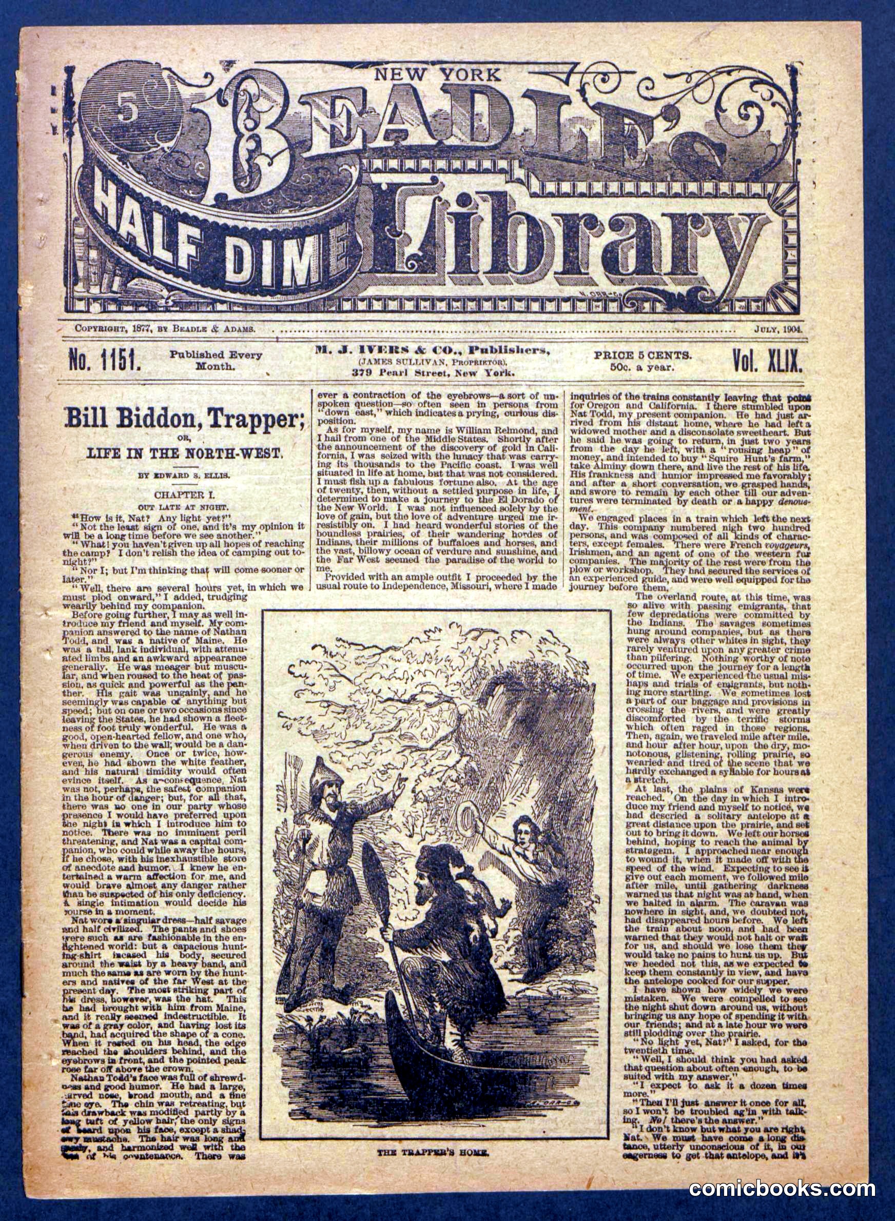 Beadle's Half Dime Library No. 1151
