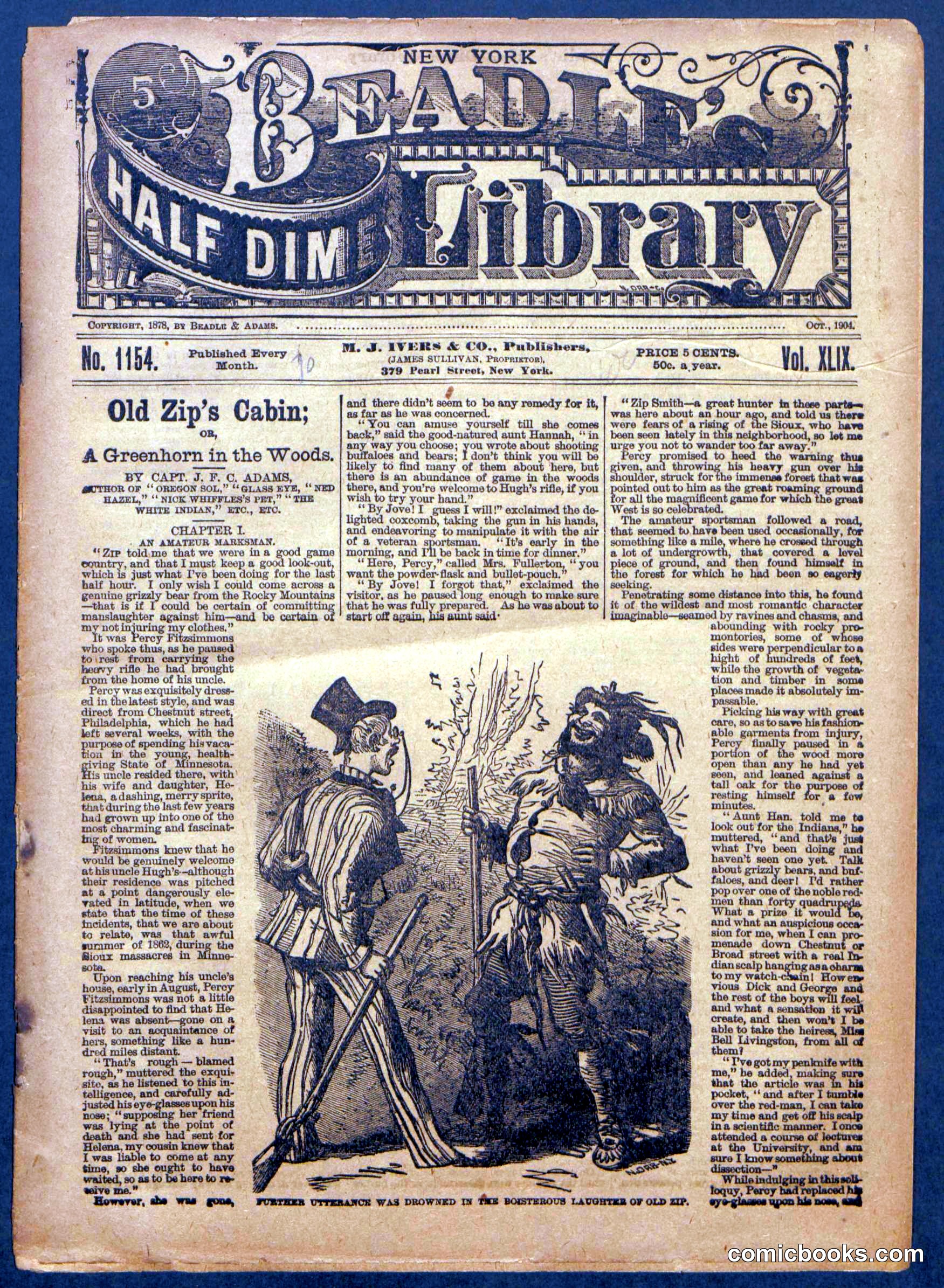 Beadle's Half Dime Library No. 1154