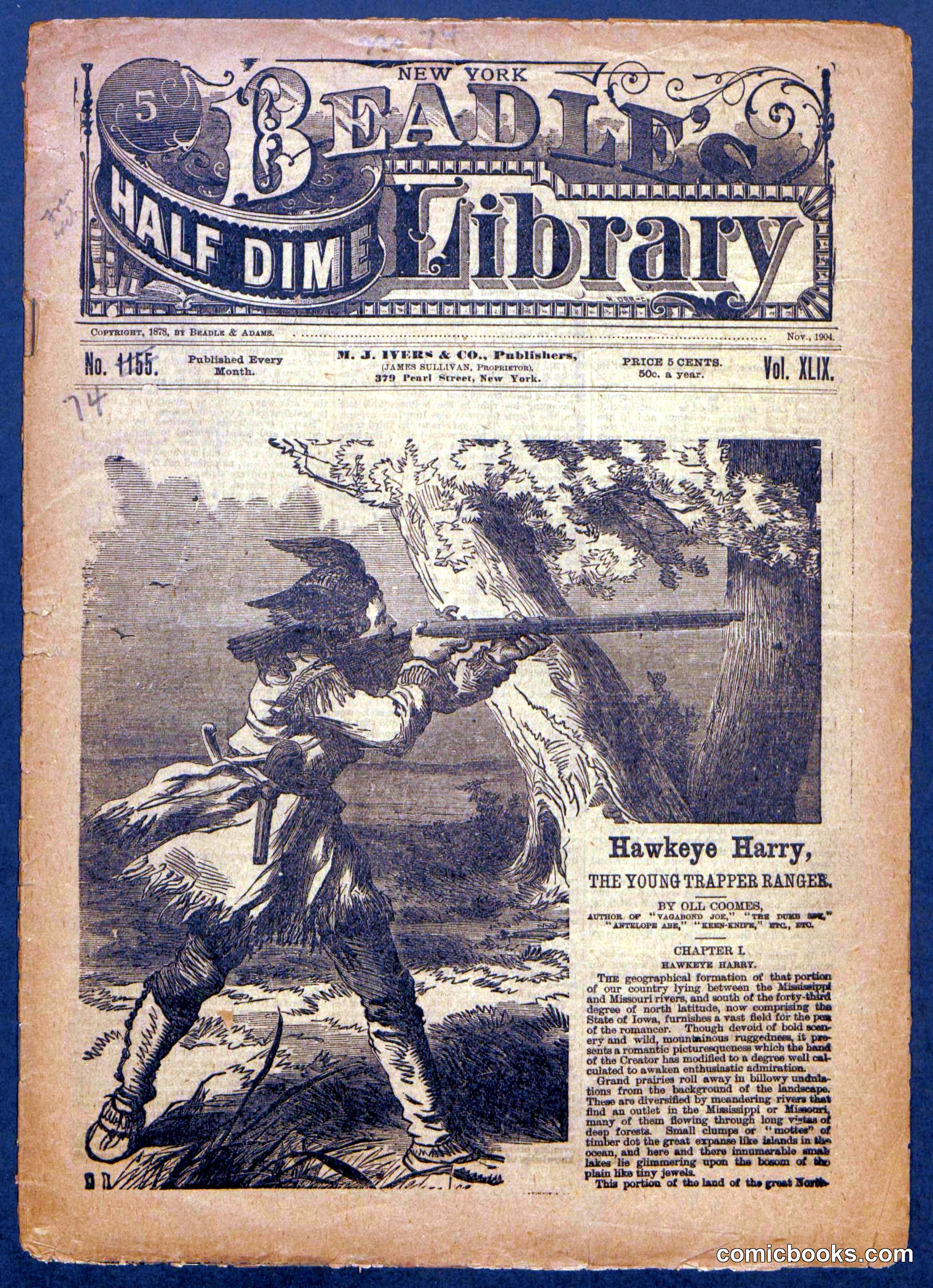 Beadle's Half Dime Library No. 1155
