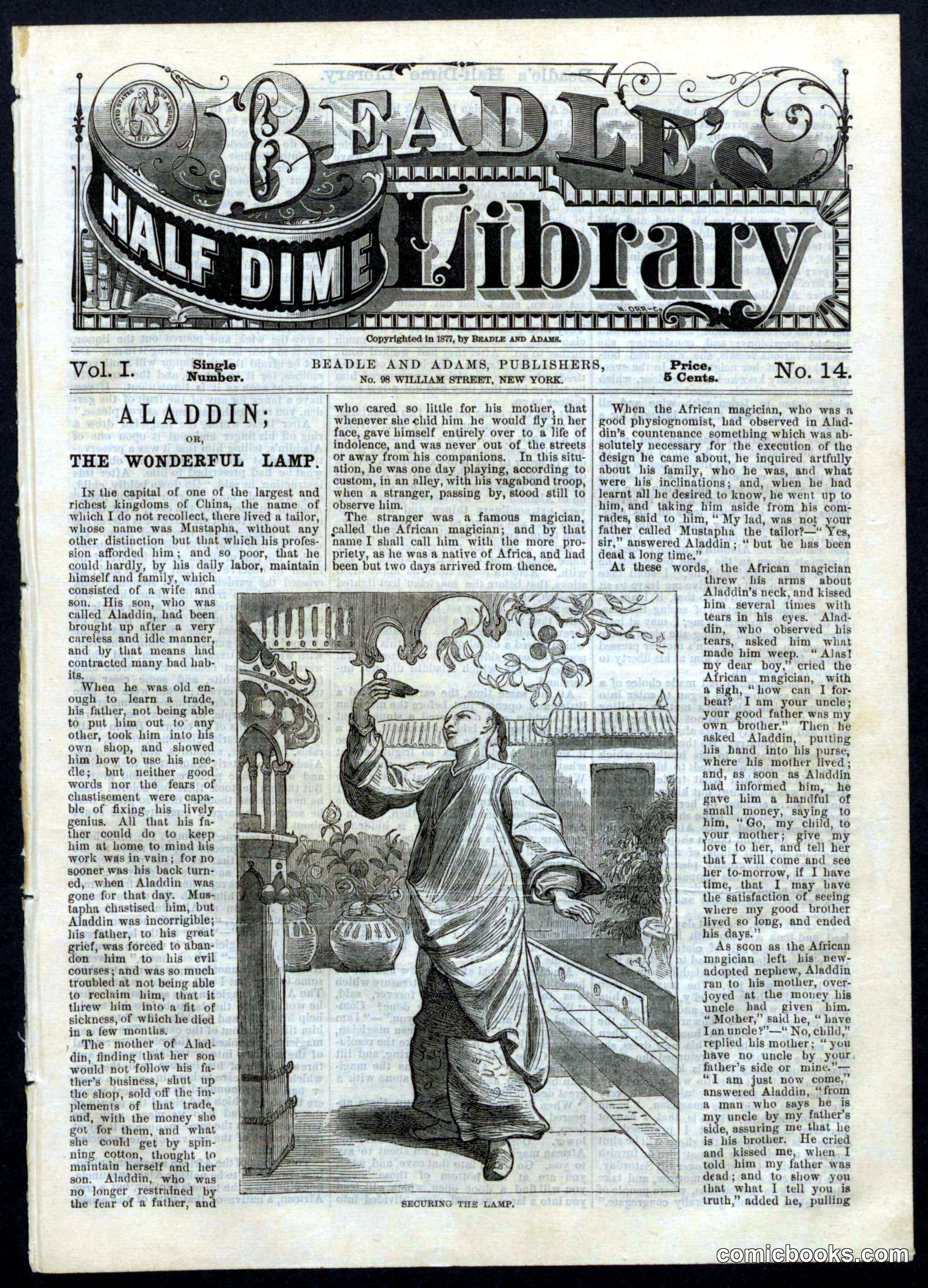Beadle's Half Dime Library, No. 14