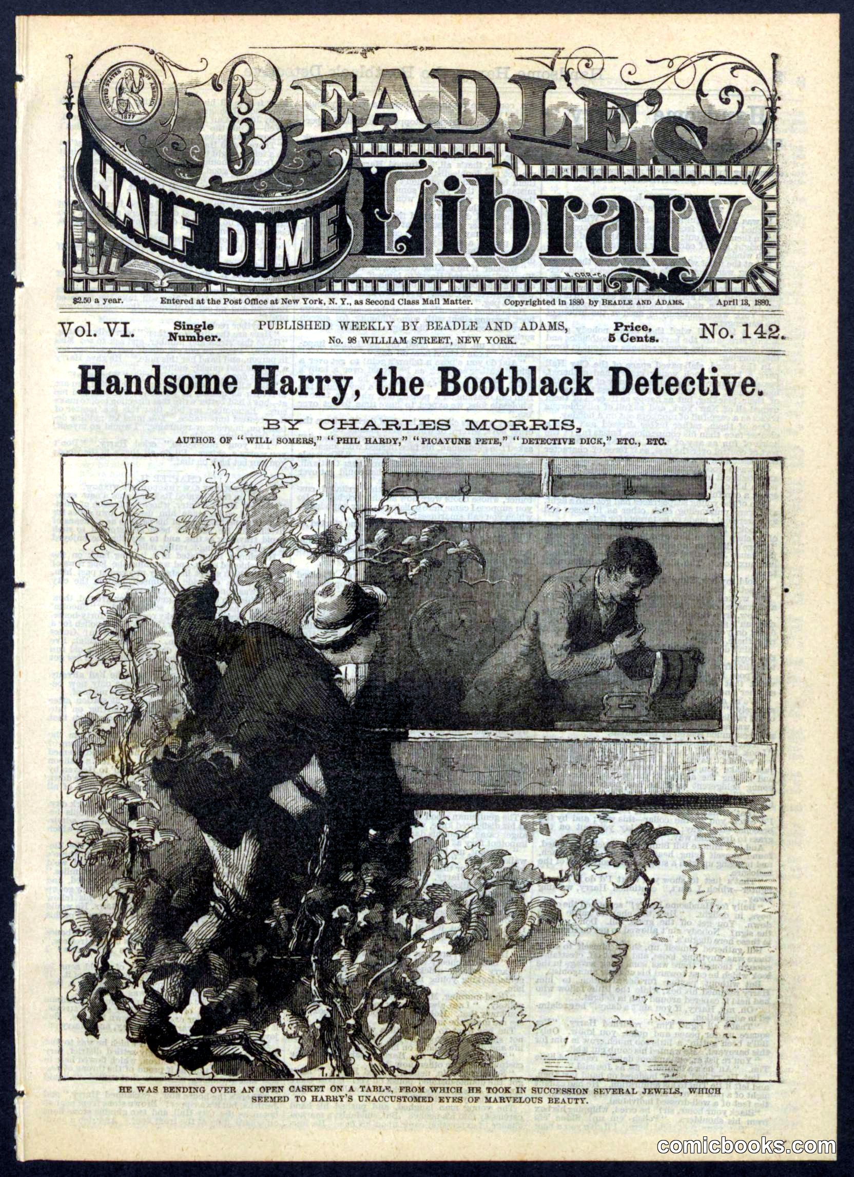 Beadle's Half Dime Library, No. 142