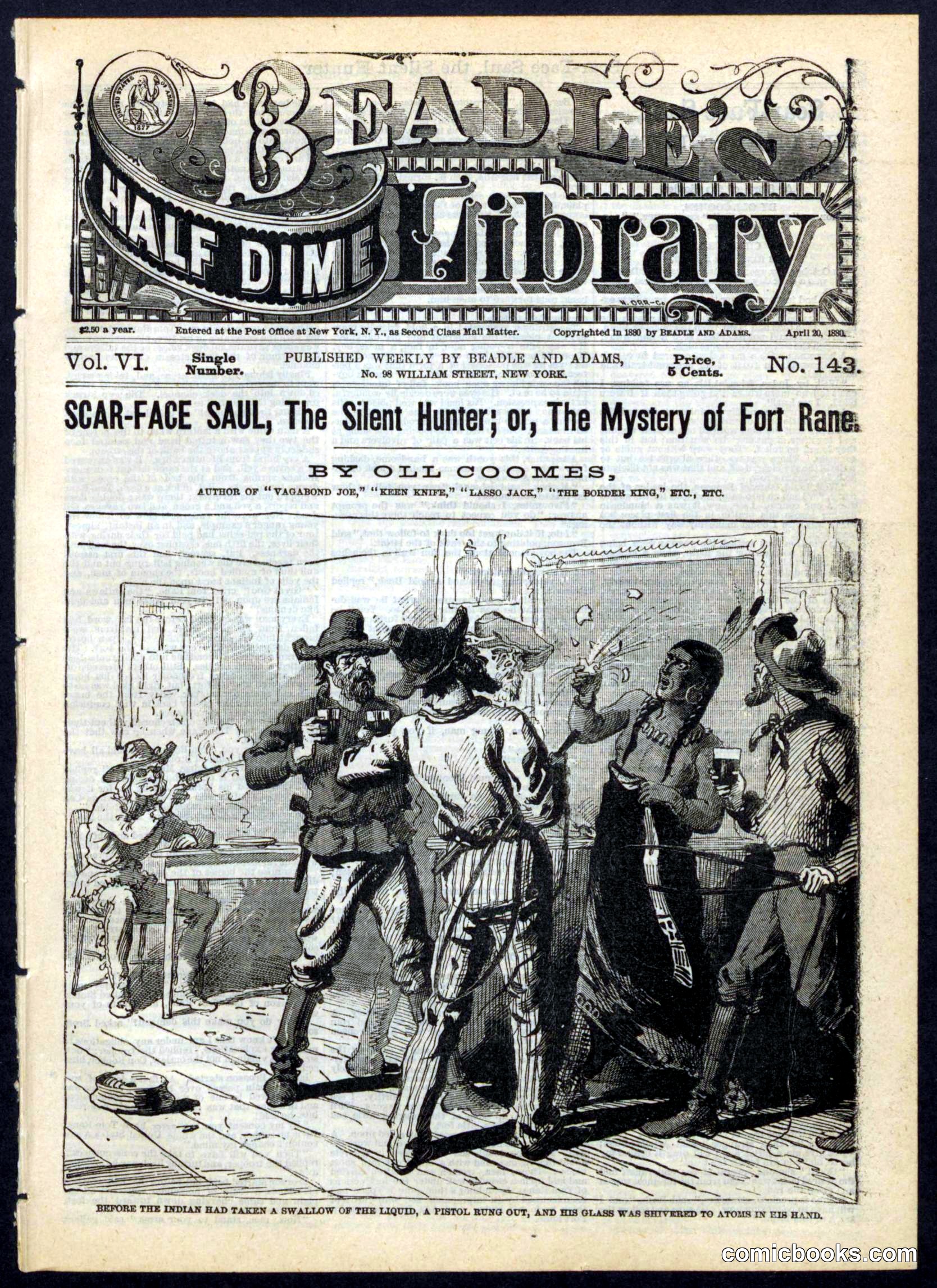 Beadle's Half Dime Library, No. 143