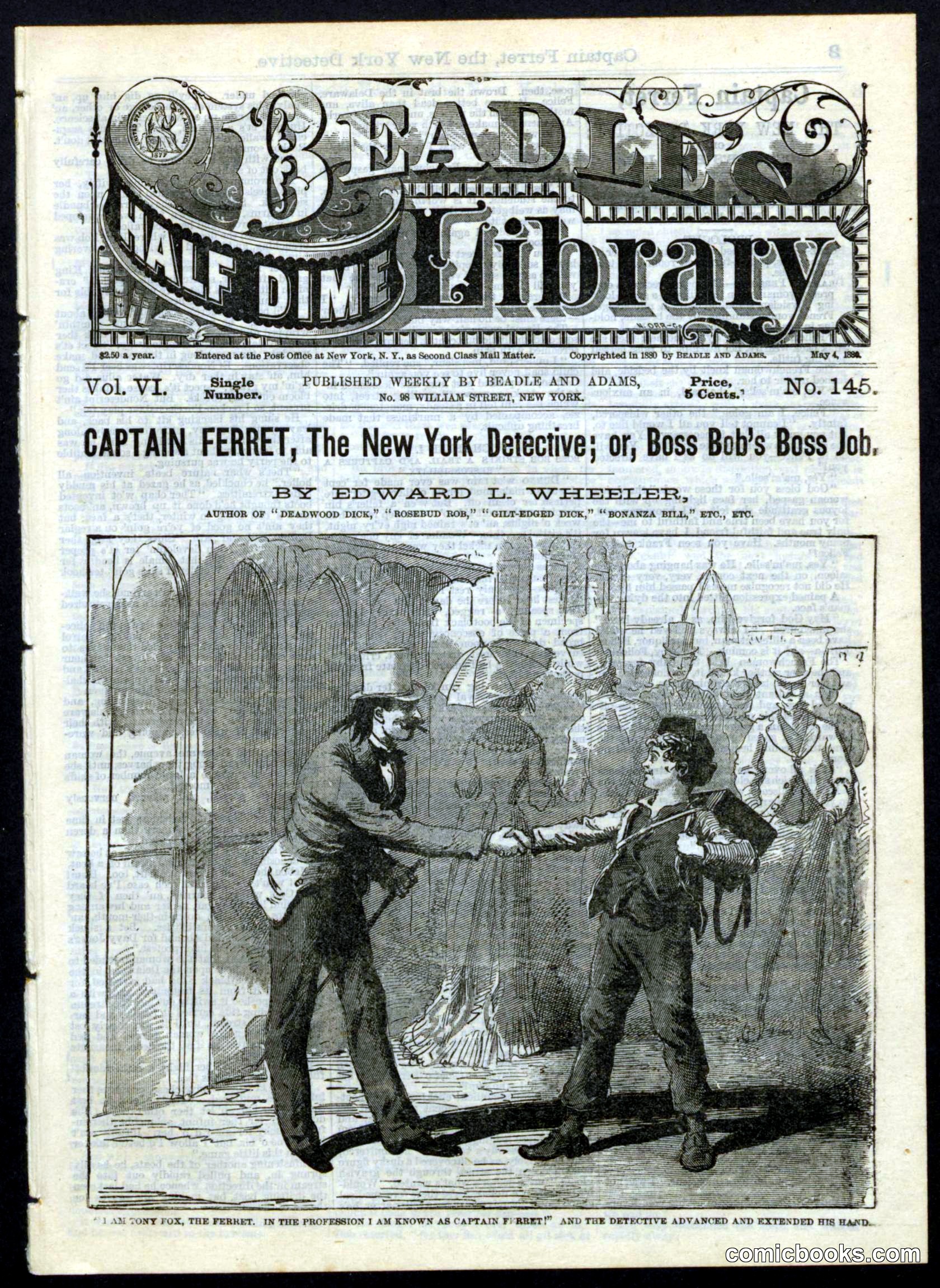 Beadle's Half Dime Library, No. 145