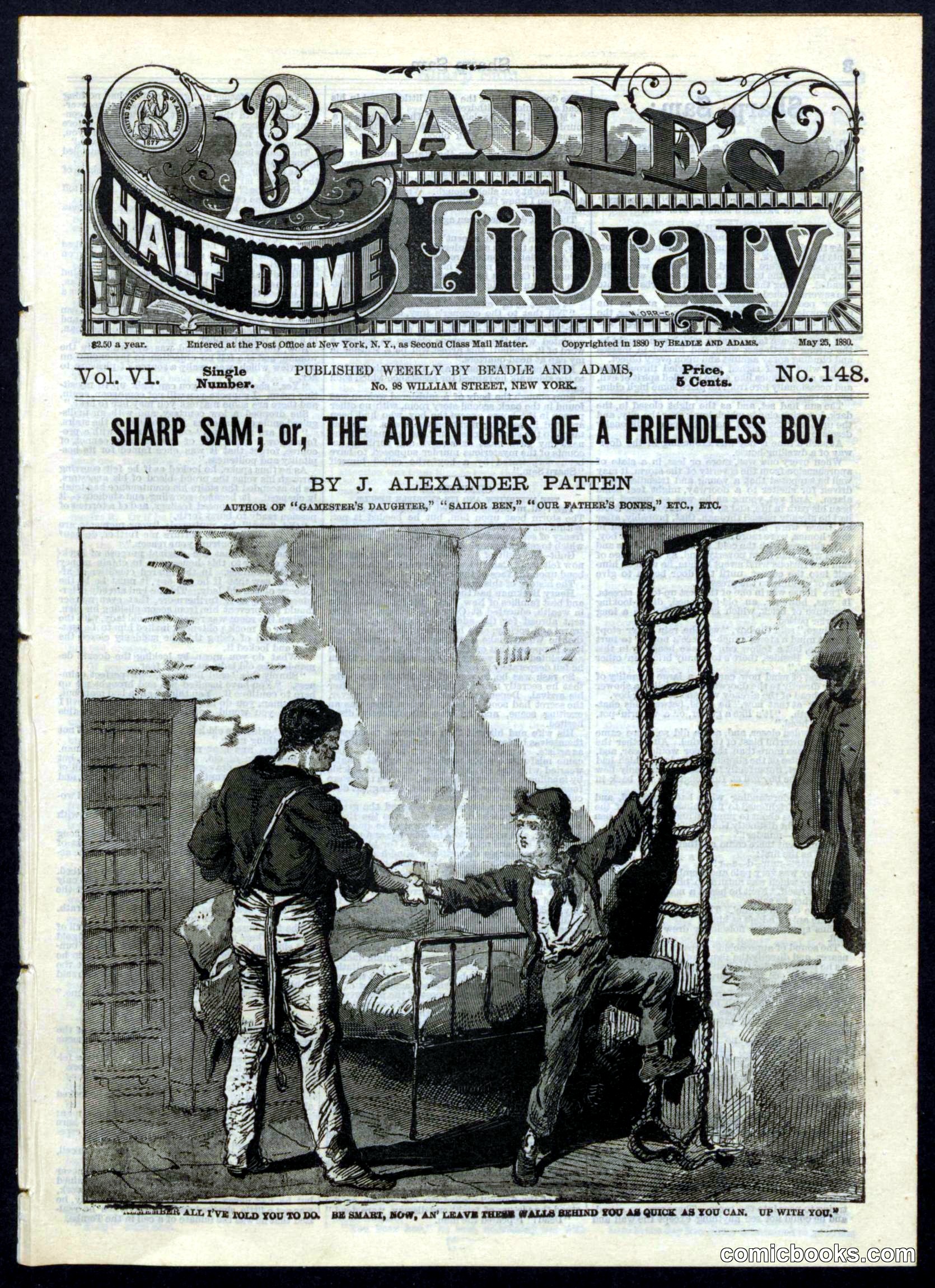 Beadle's Half Dime Library, No. 148