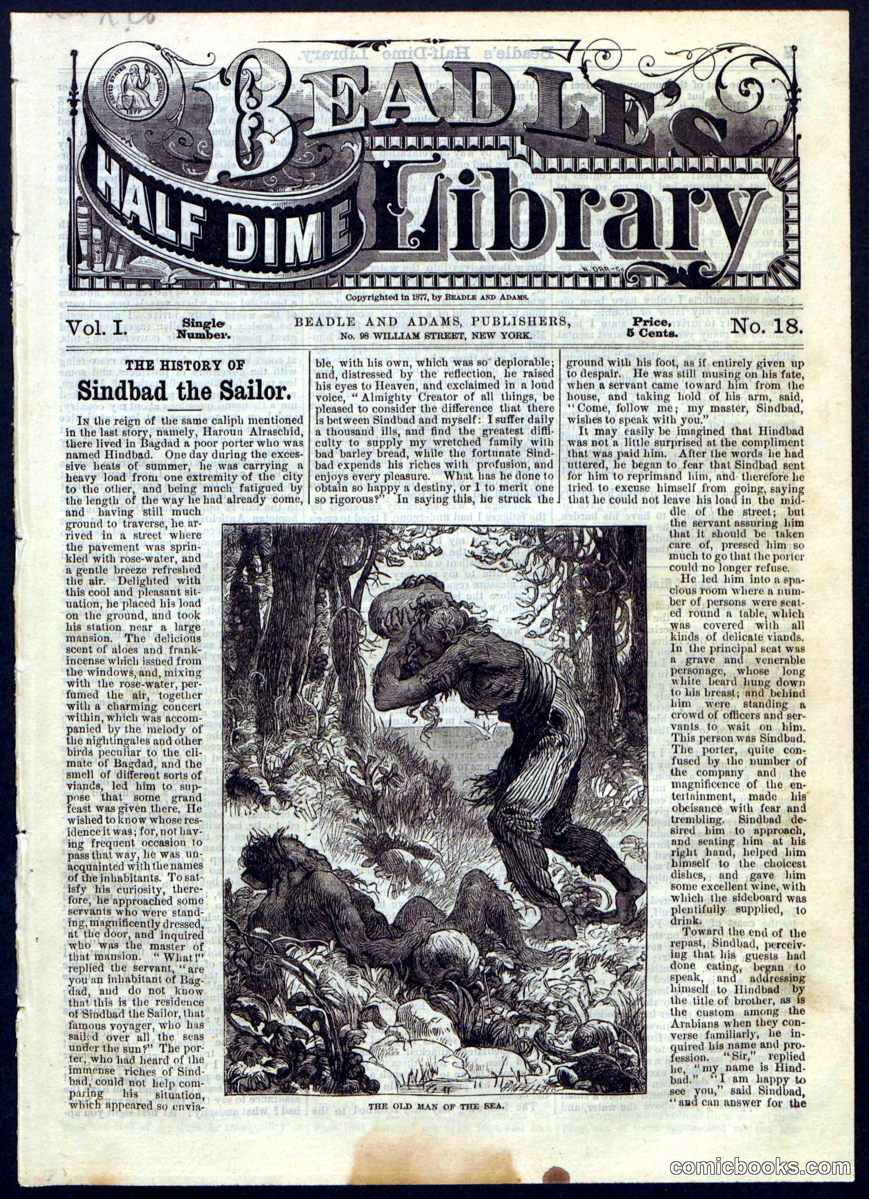 Beadle's Half Dime Library, No. 18