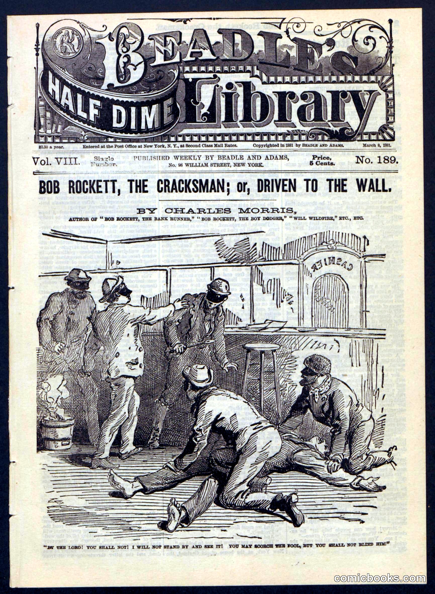 Beadle's Half Dime Library No. 189