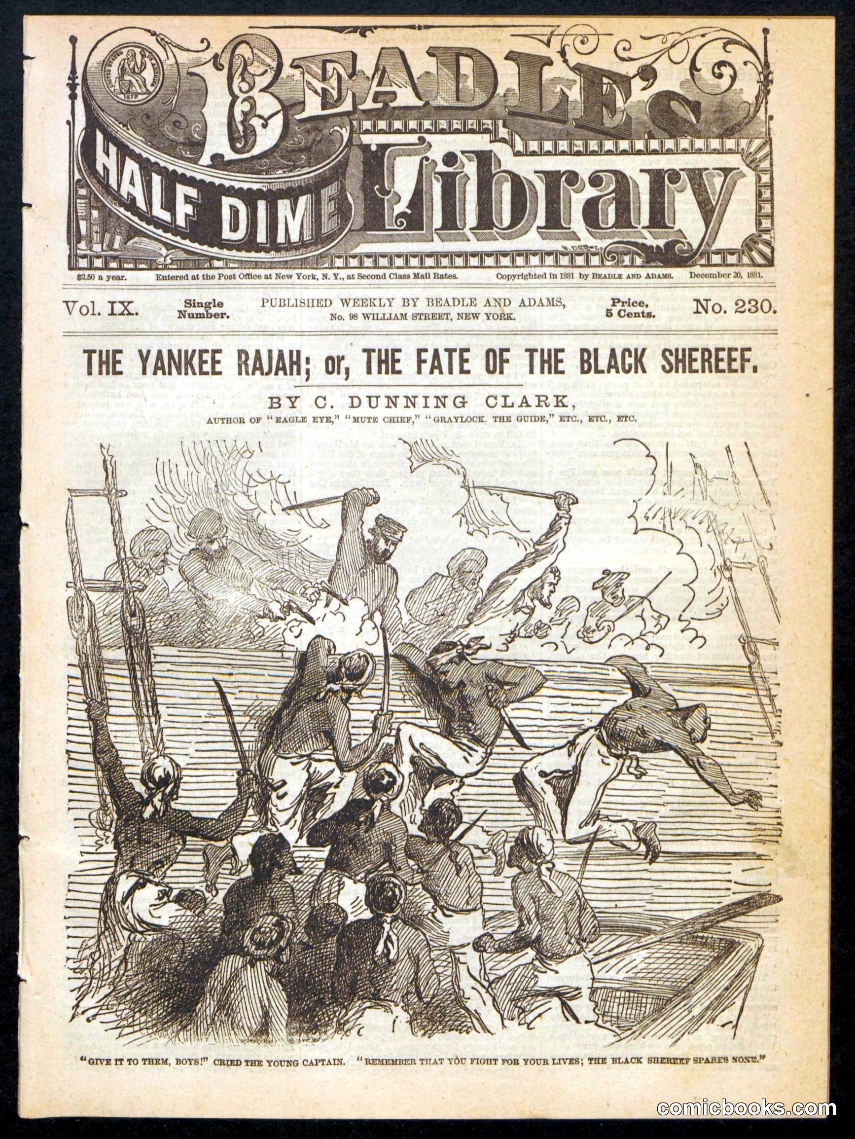 Beadle's Half Dime Library, No. 230