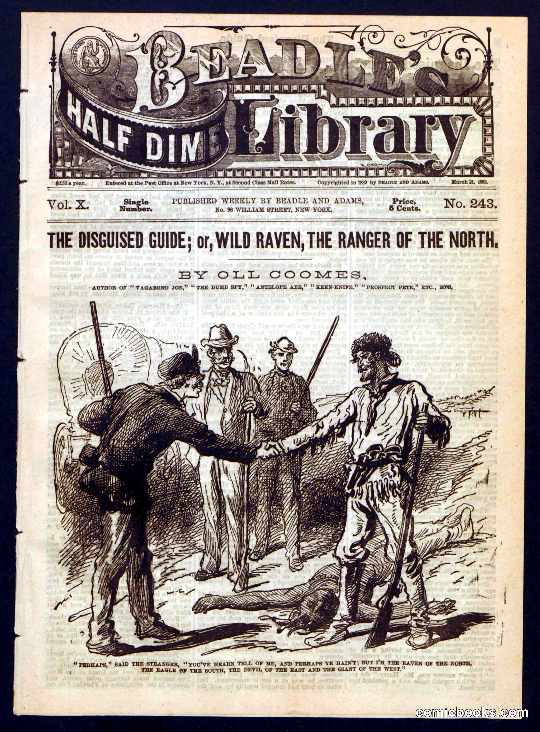 Beadle's Half Dime Library, No. 243