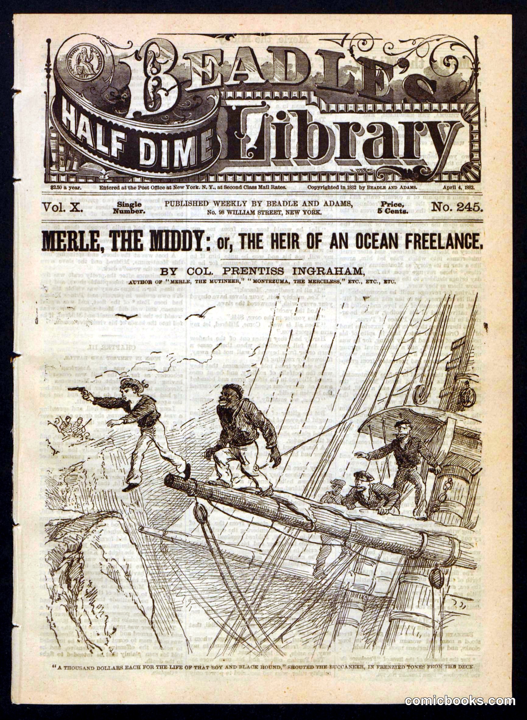 Beadle's Half Dime Library, No. 245