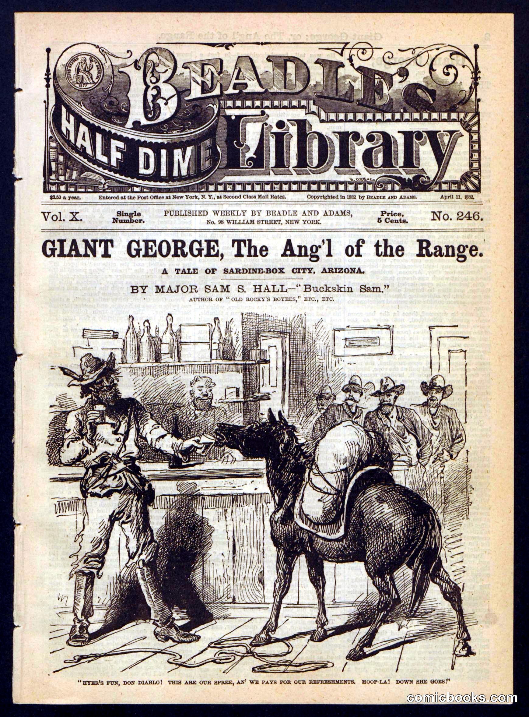 Beadle's Half Dime Library, No. 246