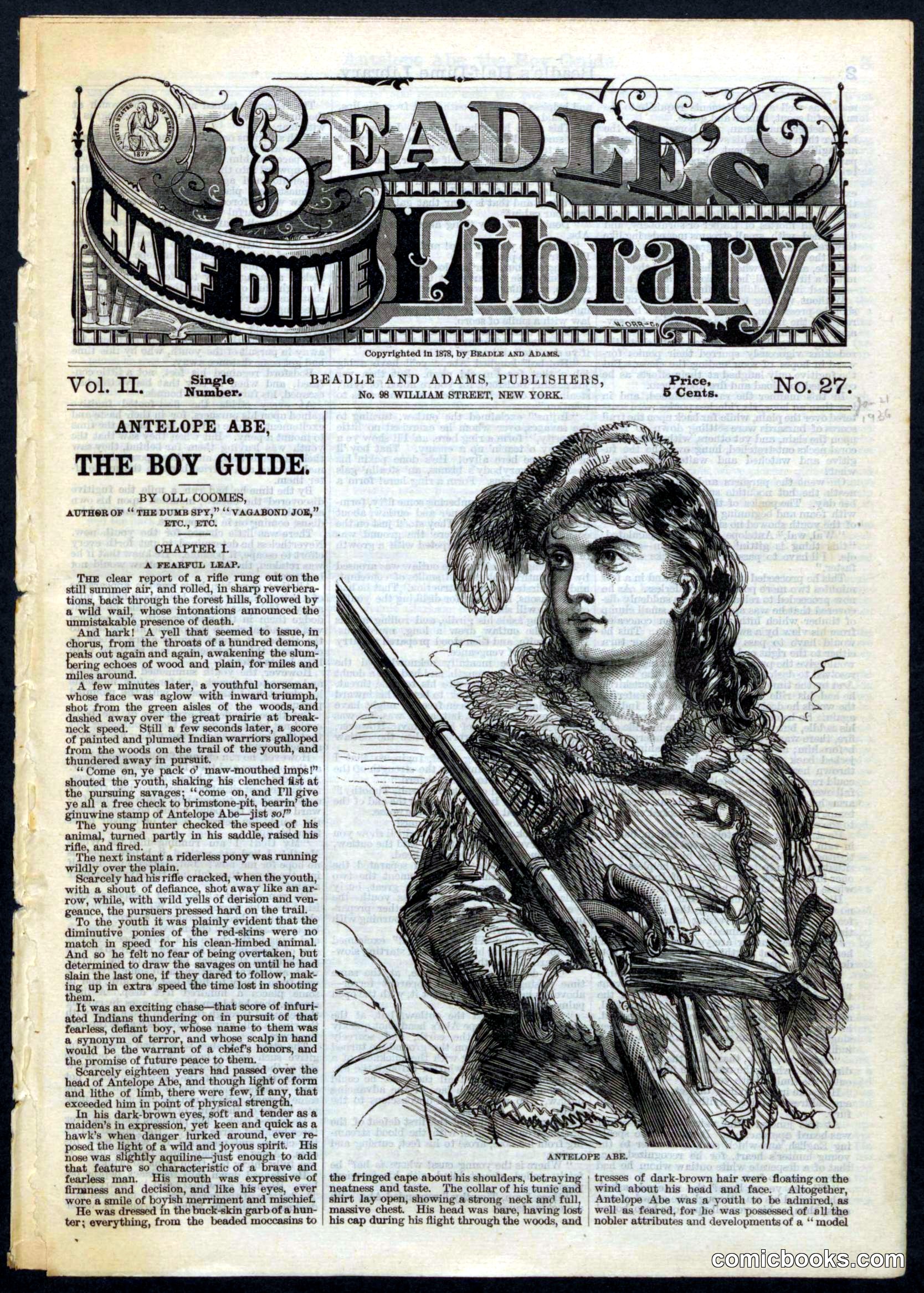 Beadle's Half Dime Library, No. 27