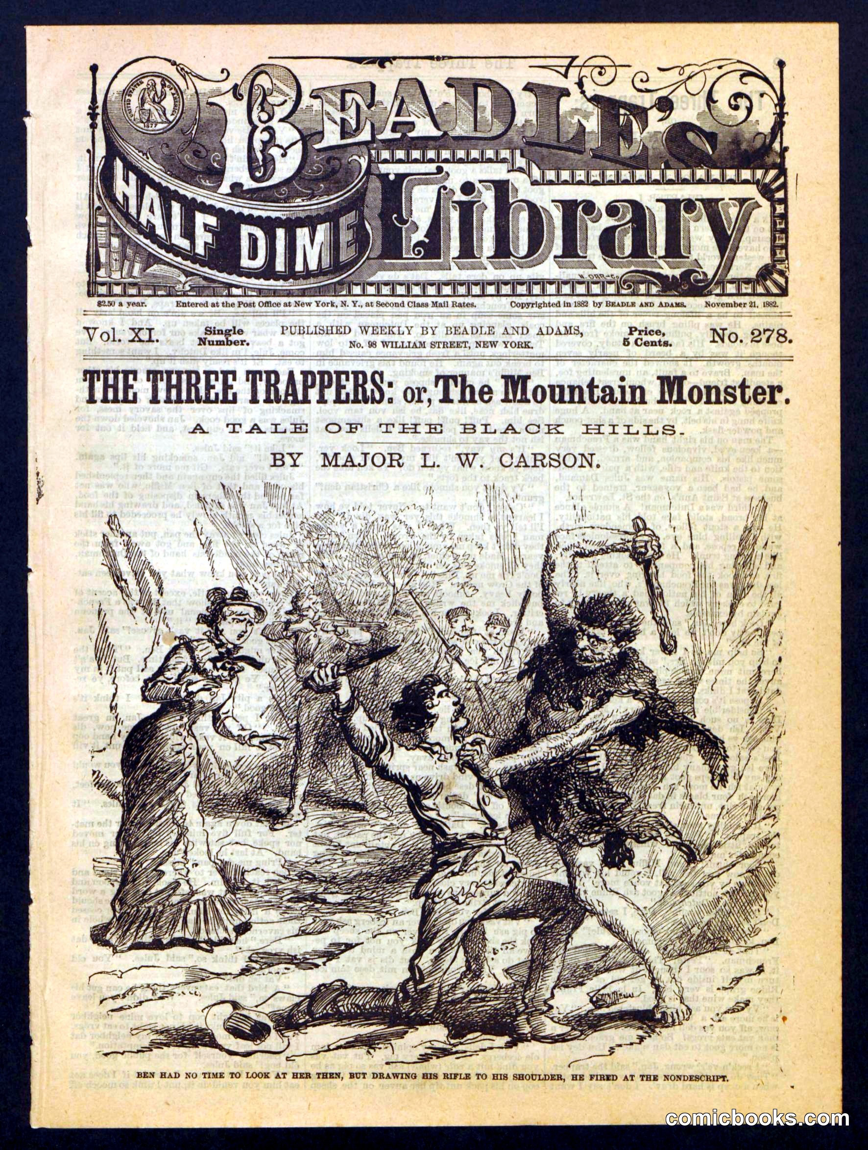 Beadle's Half Dime Library No. 278