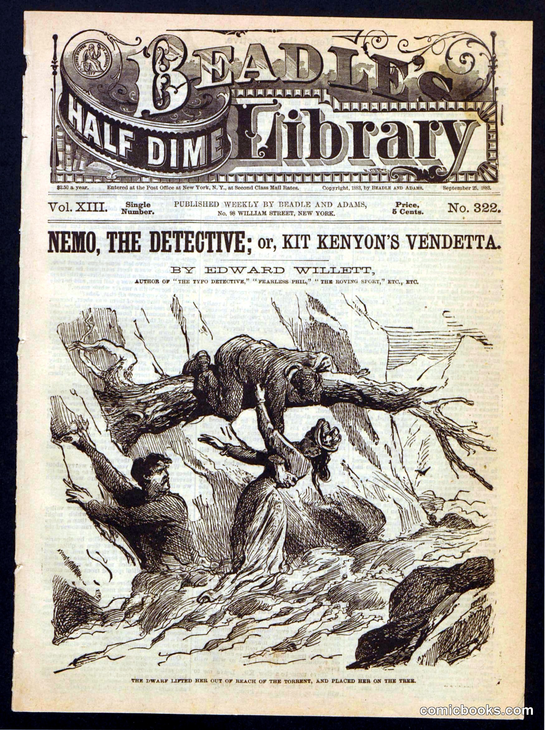 Beadle's Half Dime Library, No. 322