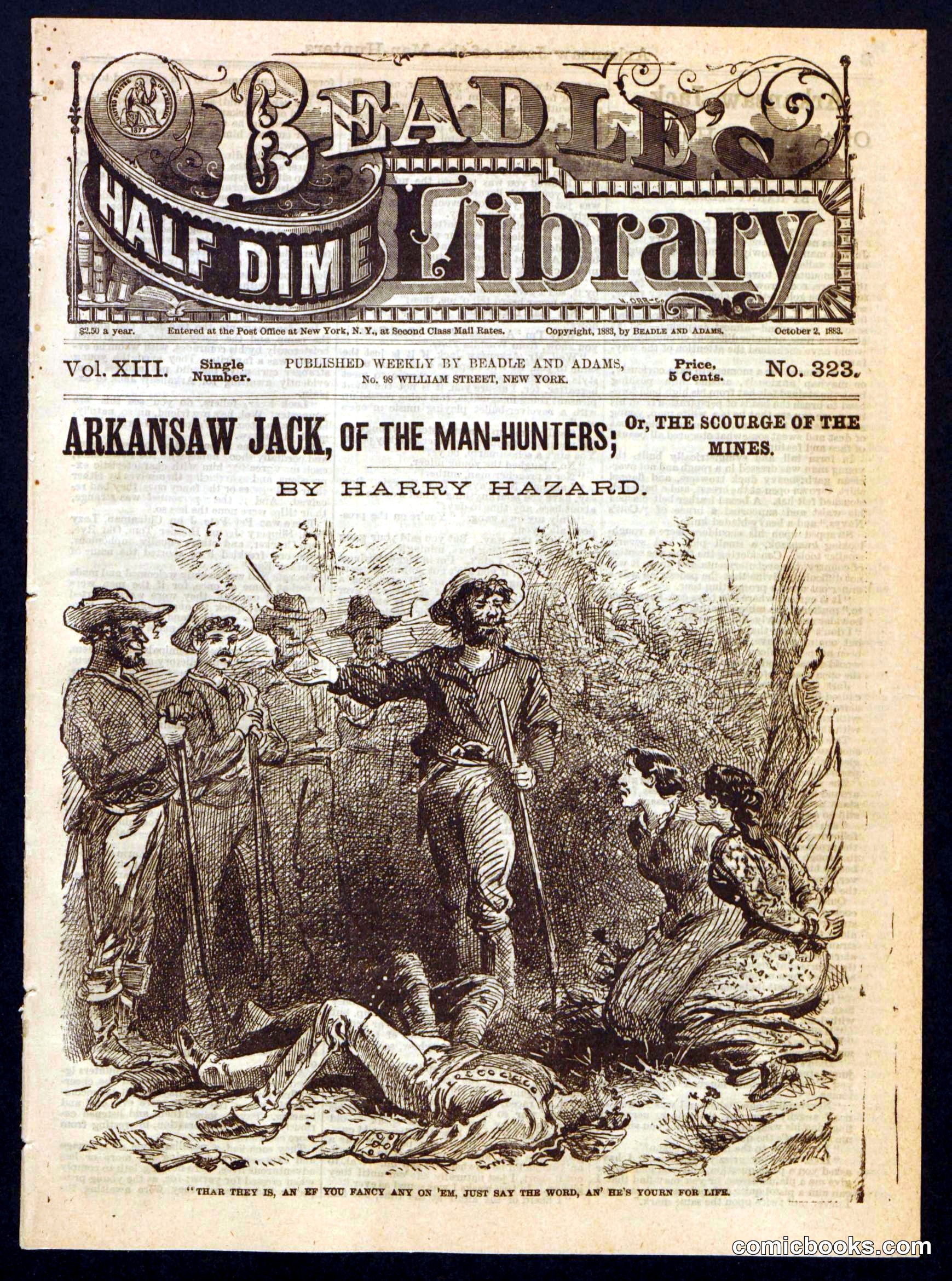 Beadle's Half Dime Library No. 323