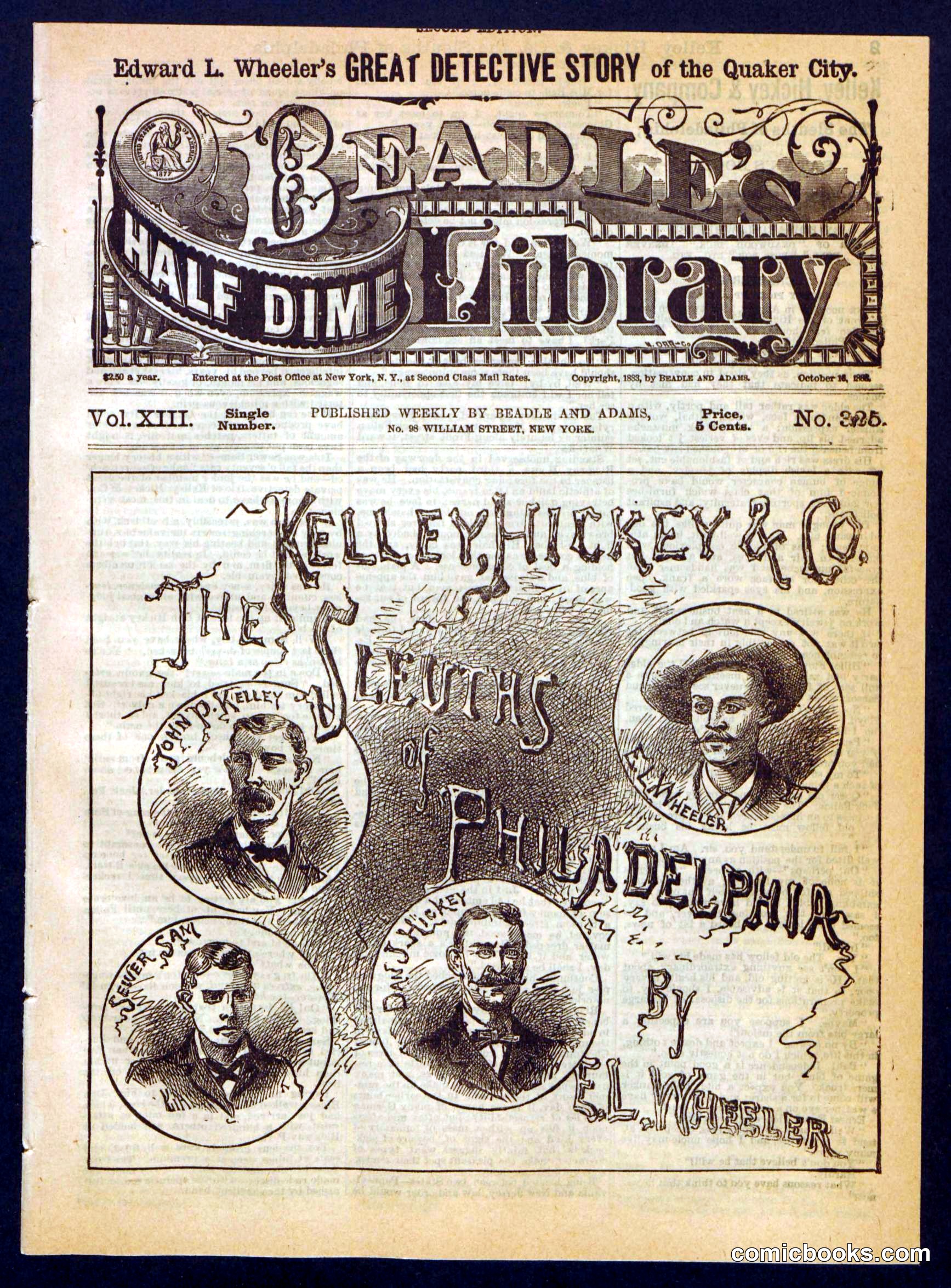 Beadle's Half Dime Library No. 325