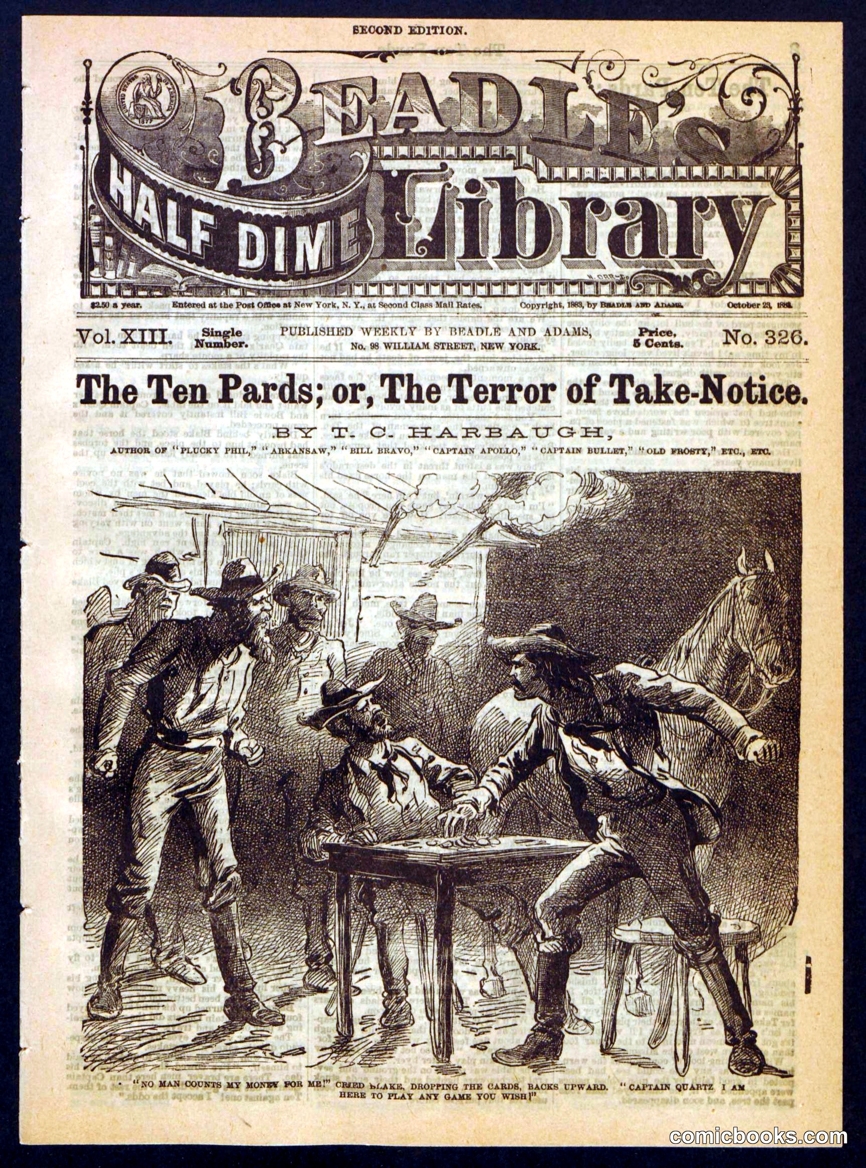 Beadle's Half Dime Library, No. 326