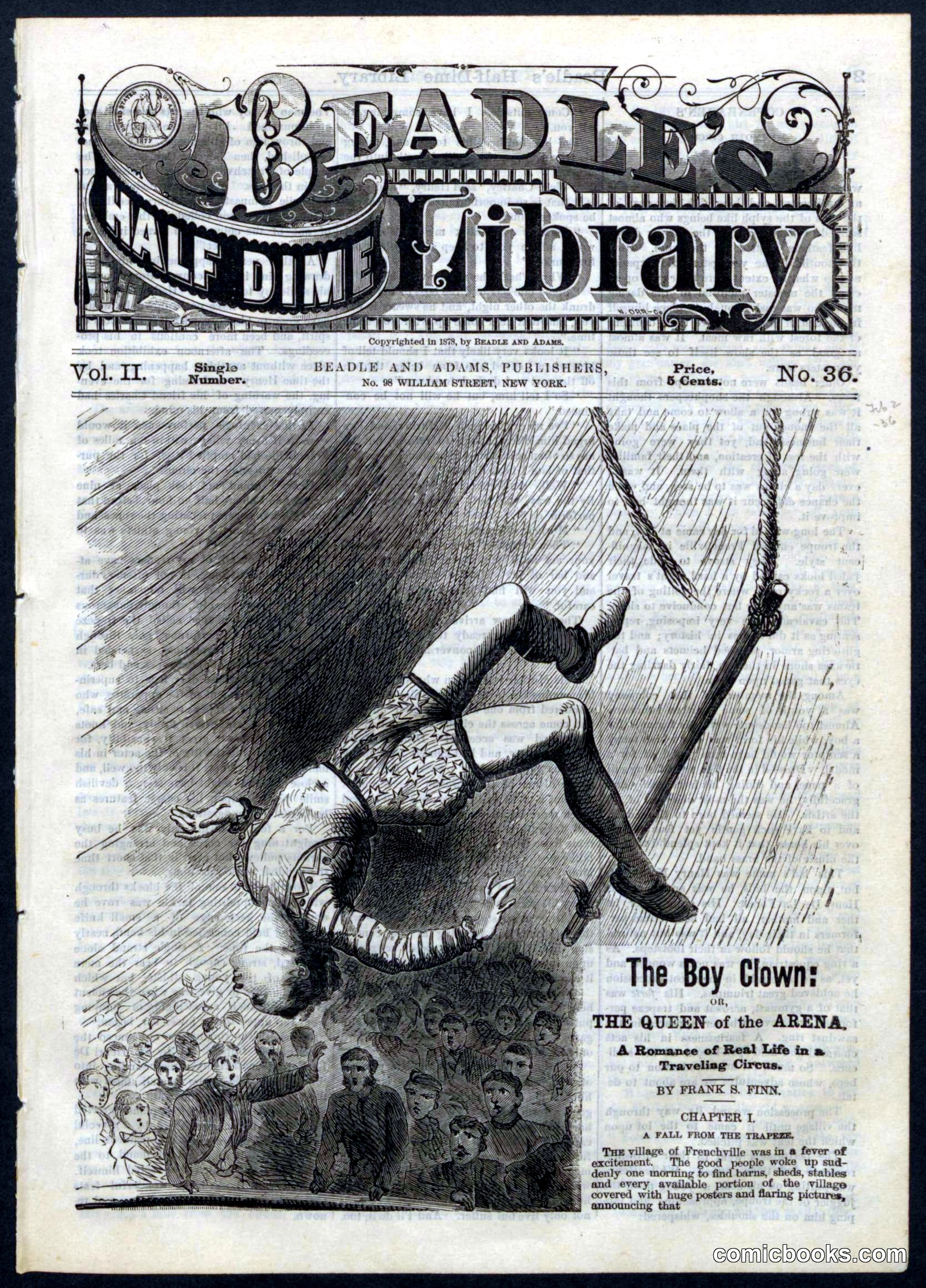 Beadle's Half Dime Library, No. 36