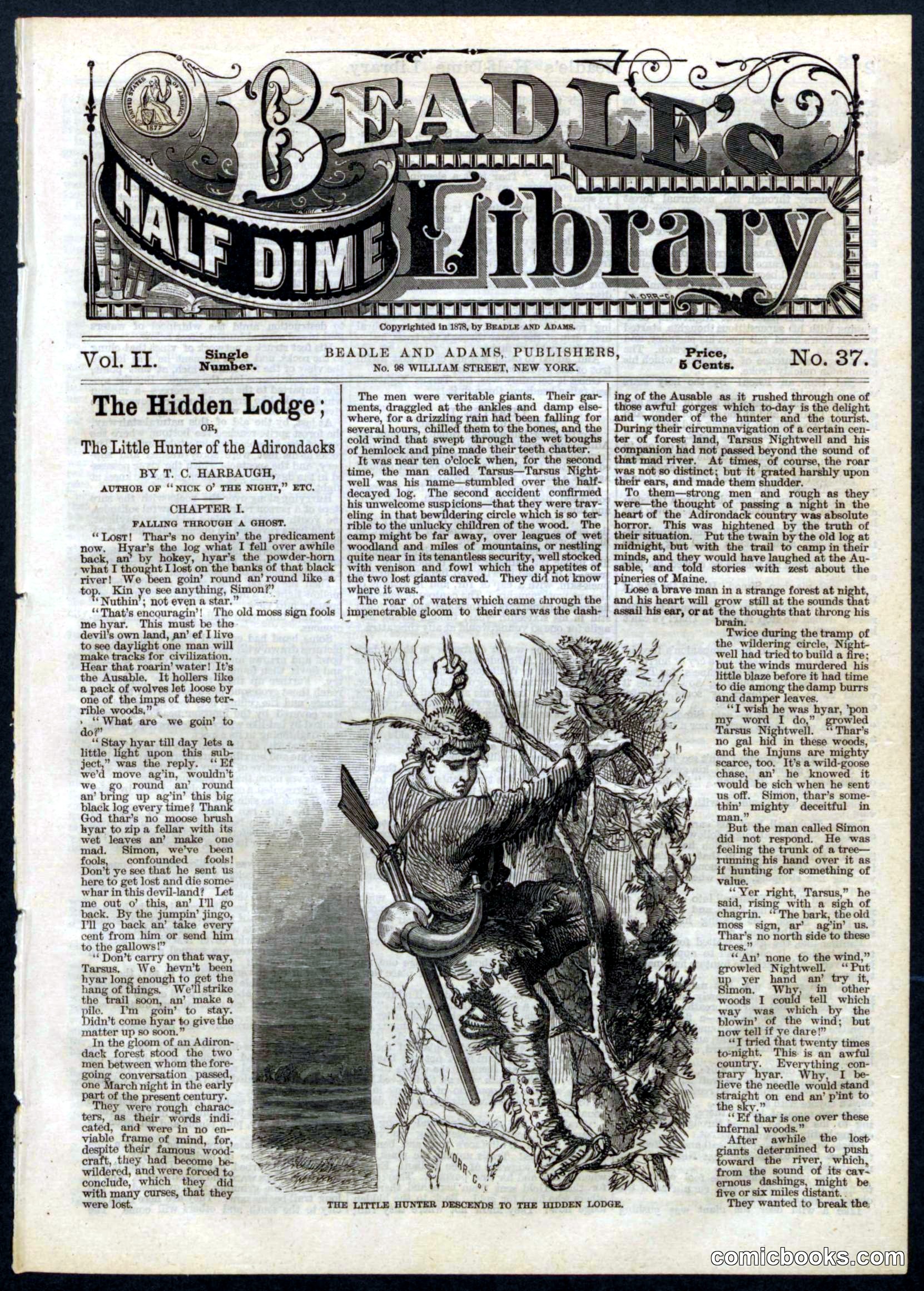 Beadle's Half Dime Library, No. 37