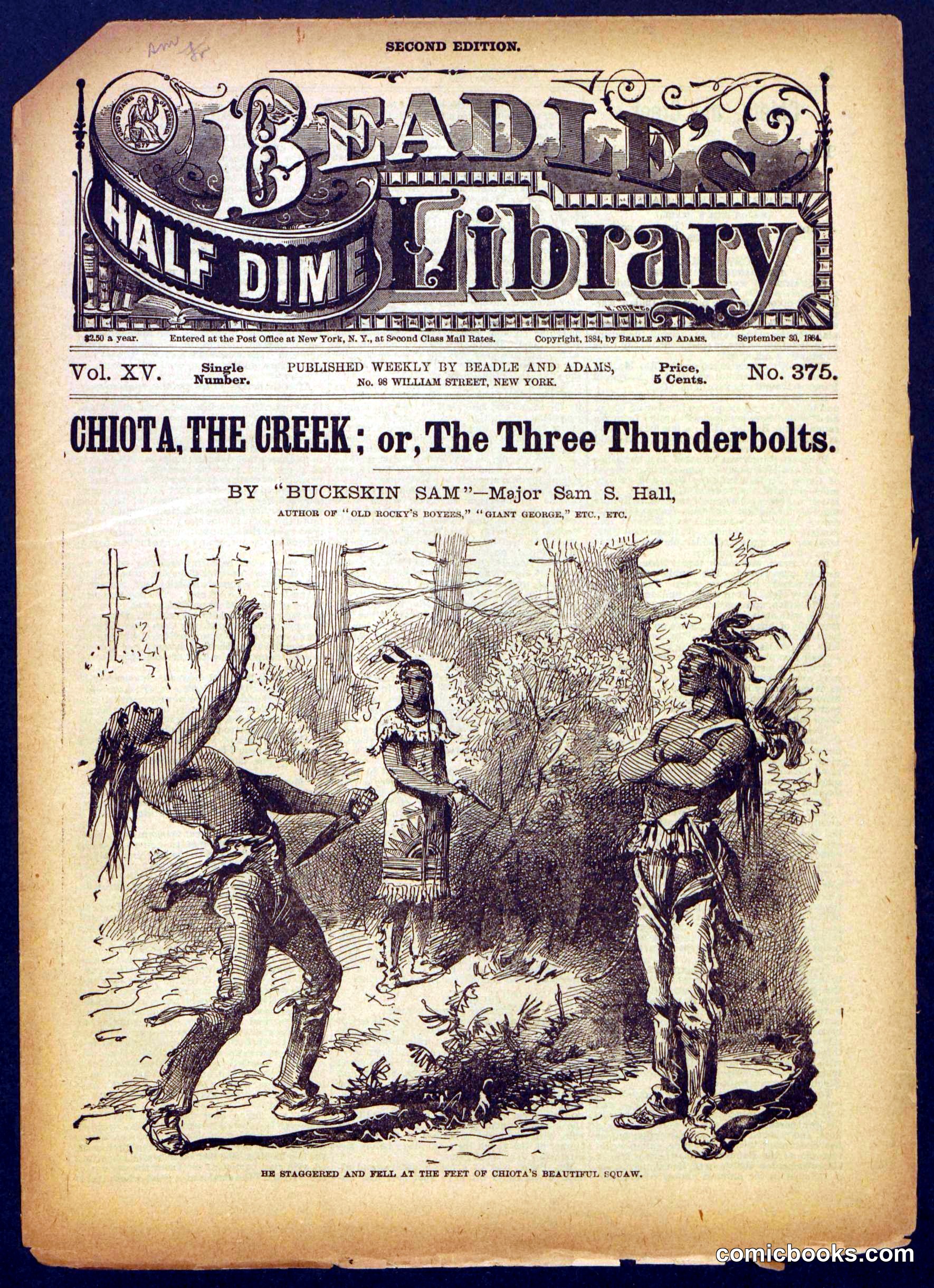 Beadle's Half Dime Library No. 375